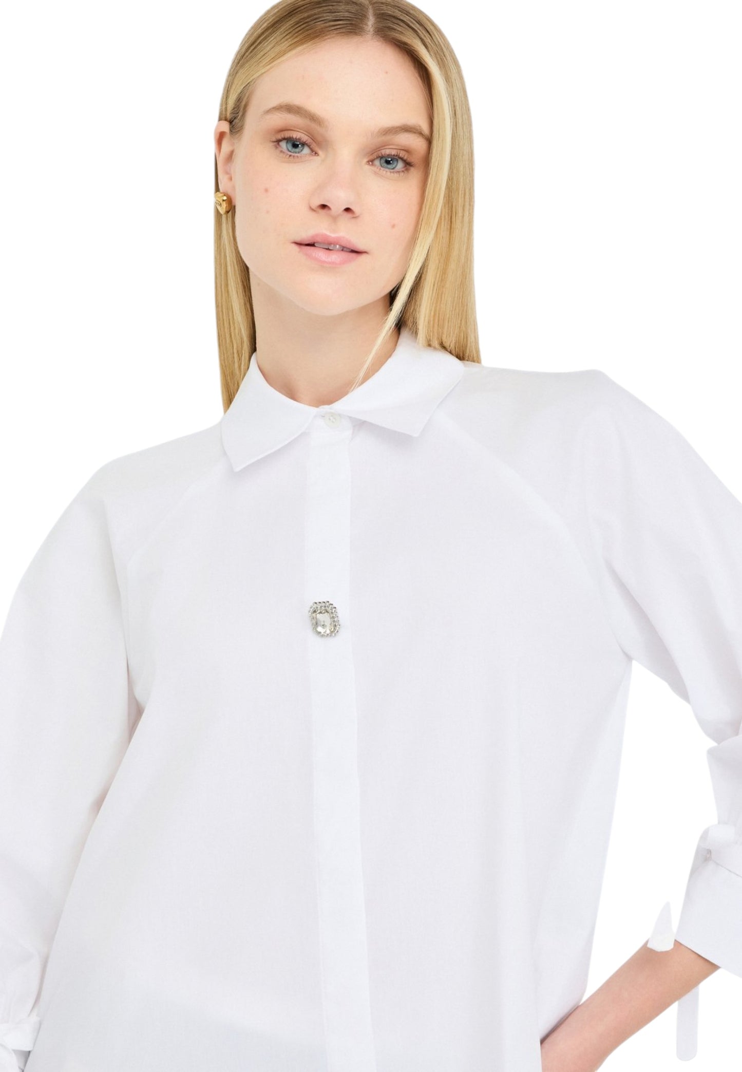 Camicia Manica lunga Donna Liu Jo Con Laccetti CF5243T3216