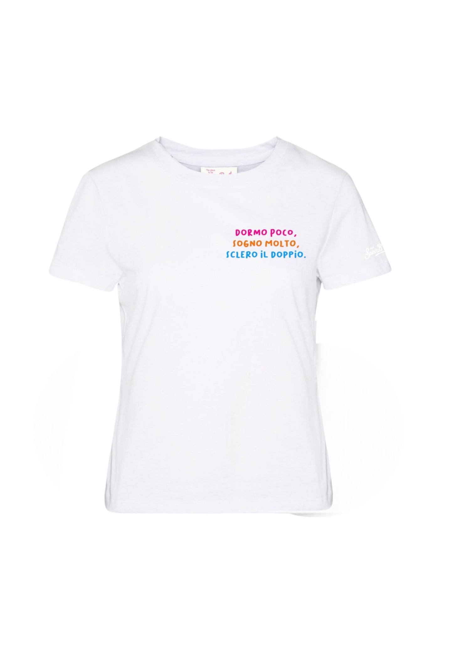 T-Shirt Manica Corta Donna Mc2 Saint Barth Dormo Poco Embroidery Emilie EMI0001