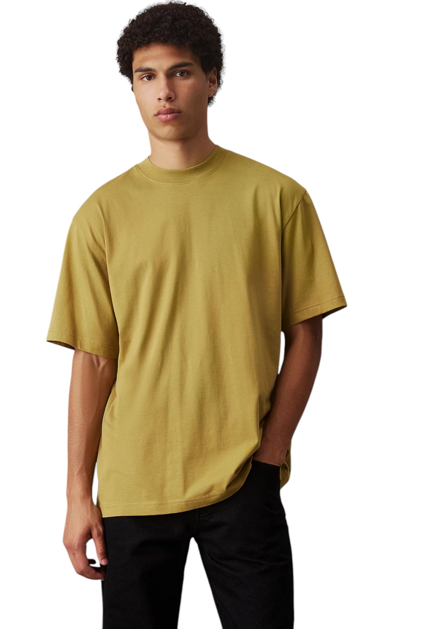 T-Shirt Manica Corta Uomo Calvin klein Jeans  Woven Label Relaxed