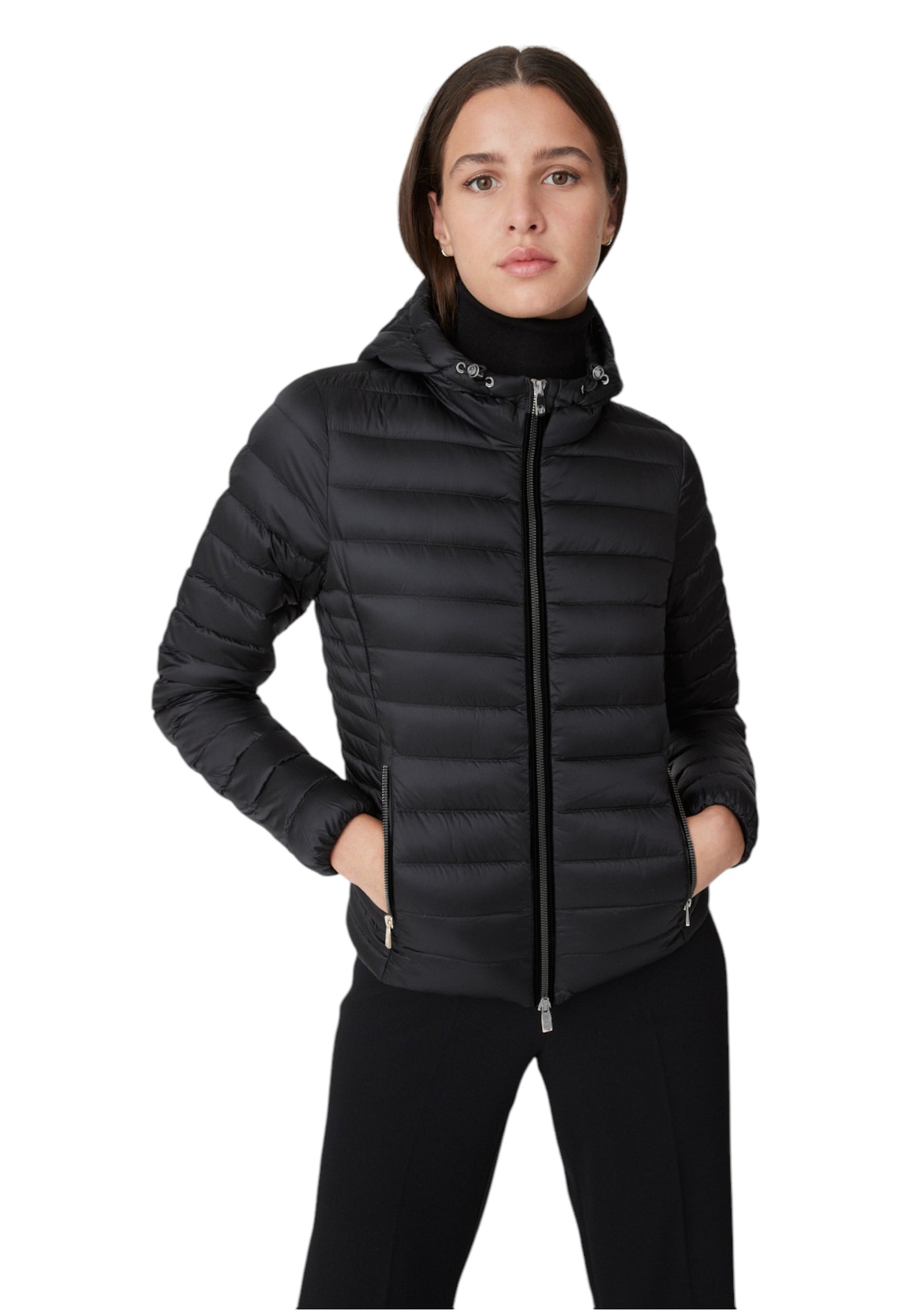 Piumino Corto Donna Ciesse Piumini 800Fp Vera Piuma Con Cappuccio Aghata 233CFWJ02098N1C10D