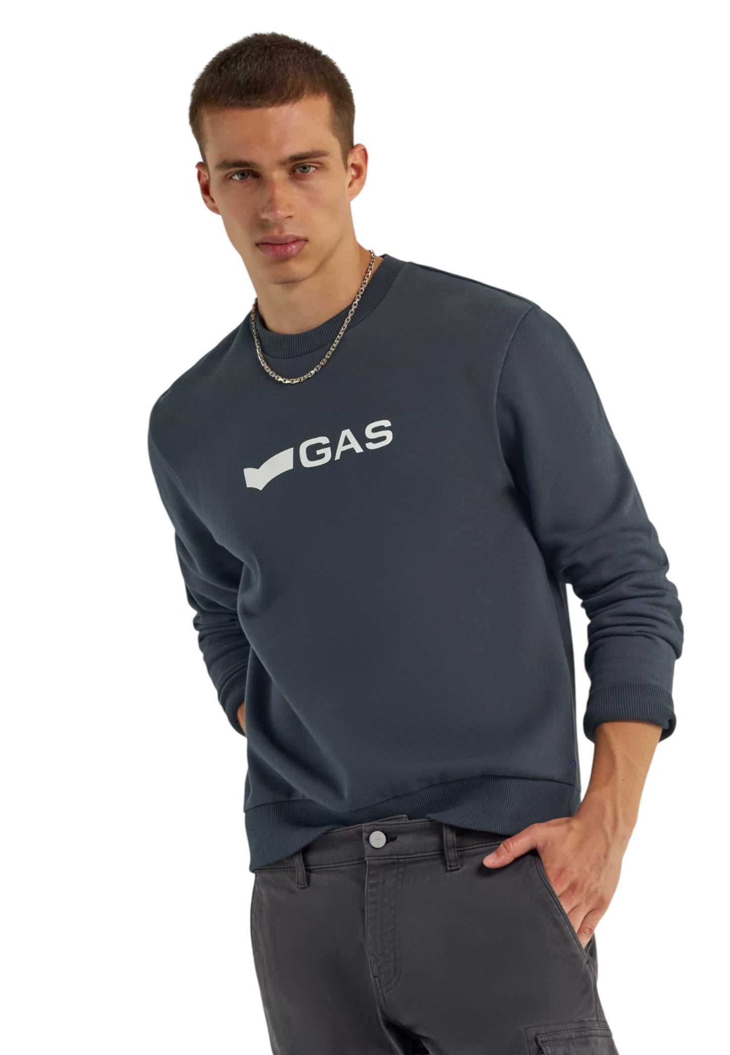 Felpa Con Cappuccio Uomo Gas  Swen Logo G.H.D. 552627183862