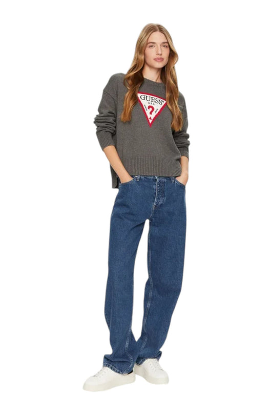 Maglione A Girocollo Donna Guess Gj Big Triangle W4BR12Z3HM1