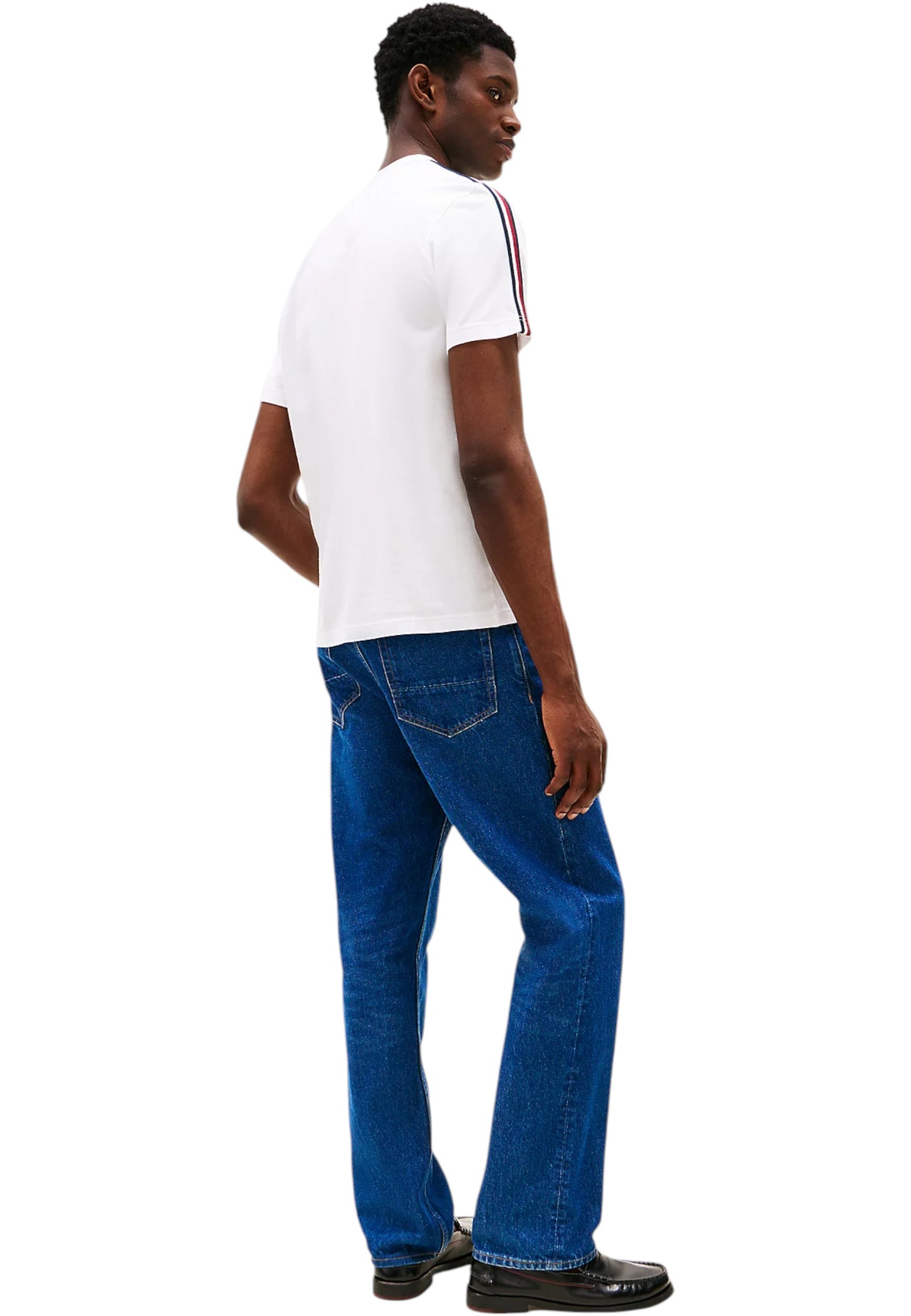 T-Shirt Manica Corta Uomo Tommy Hilfiger  Global Stripe Tape