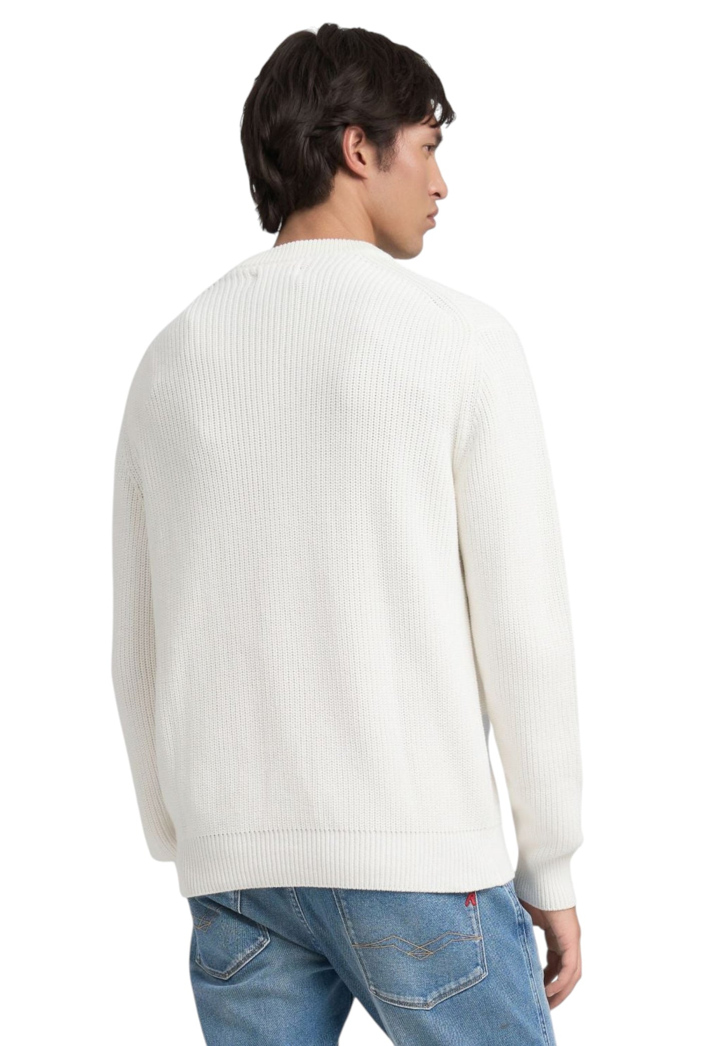 Maglione A Girocollo Uomo Replay A Costine  UK4722.000.G23788