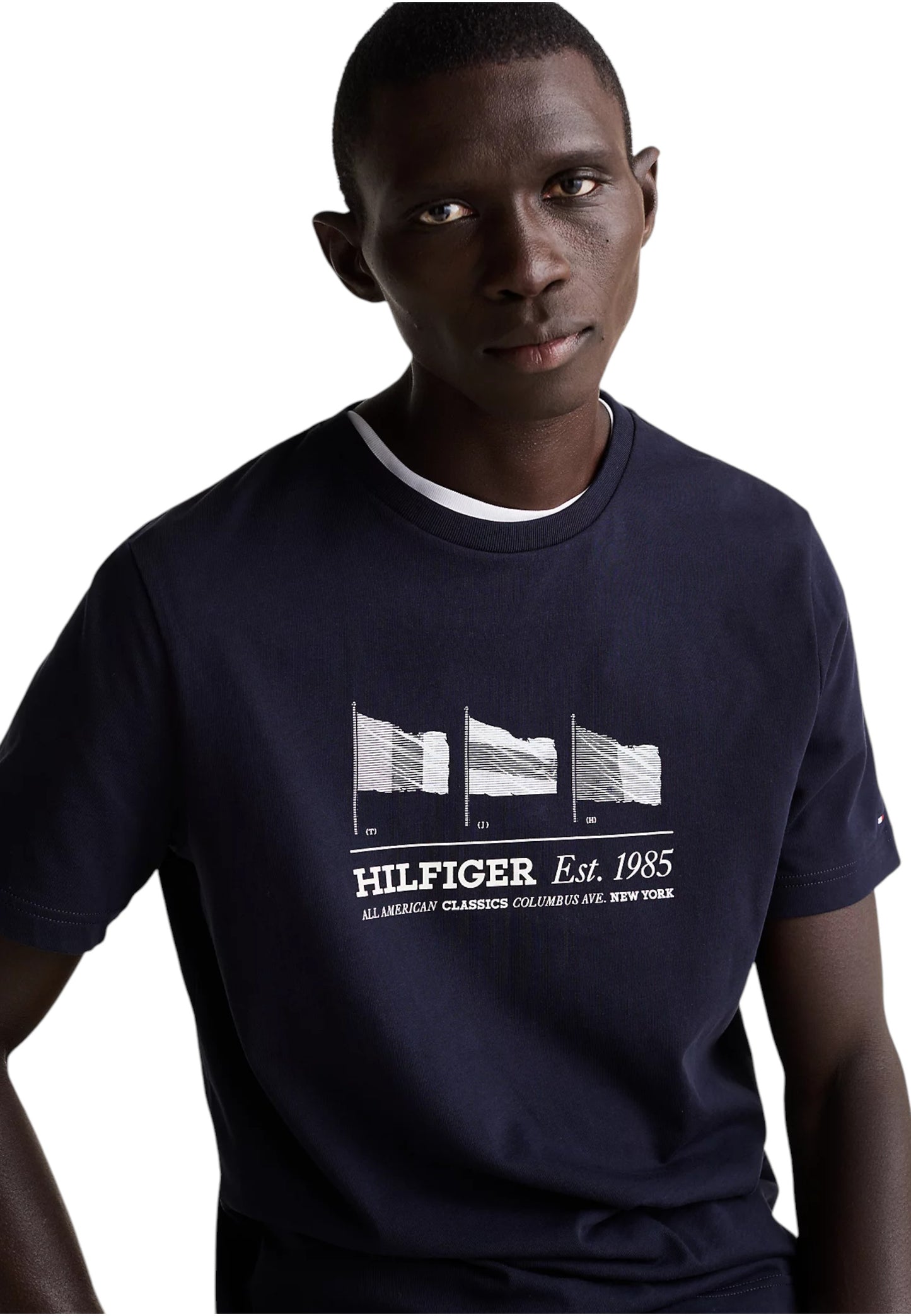 T-Shirt Manica Corta Uomo Tommy Hilfiger  Hilfiger Flags