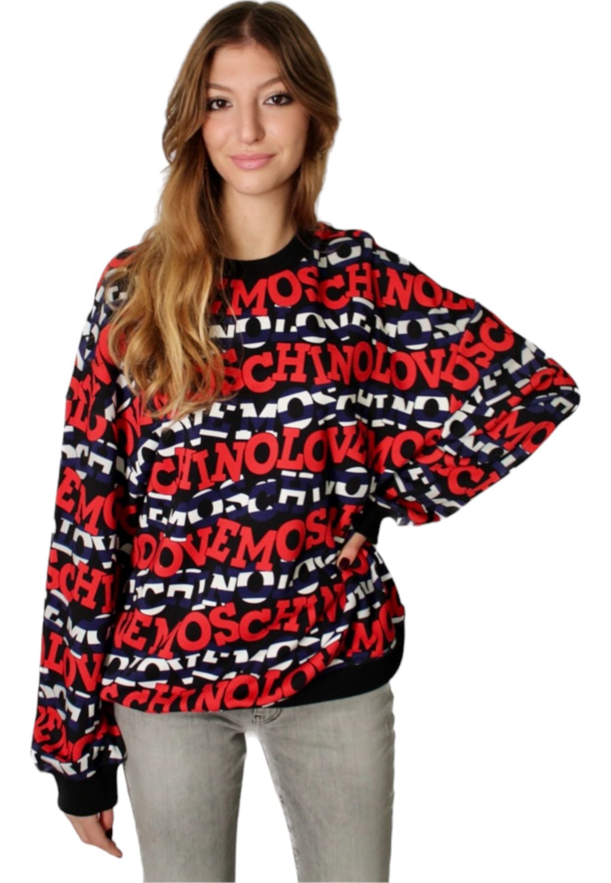 Felpa A Girocollo Donna Love Moschino W648500M44330