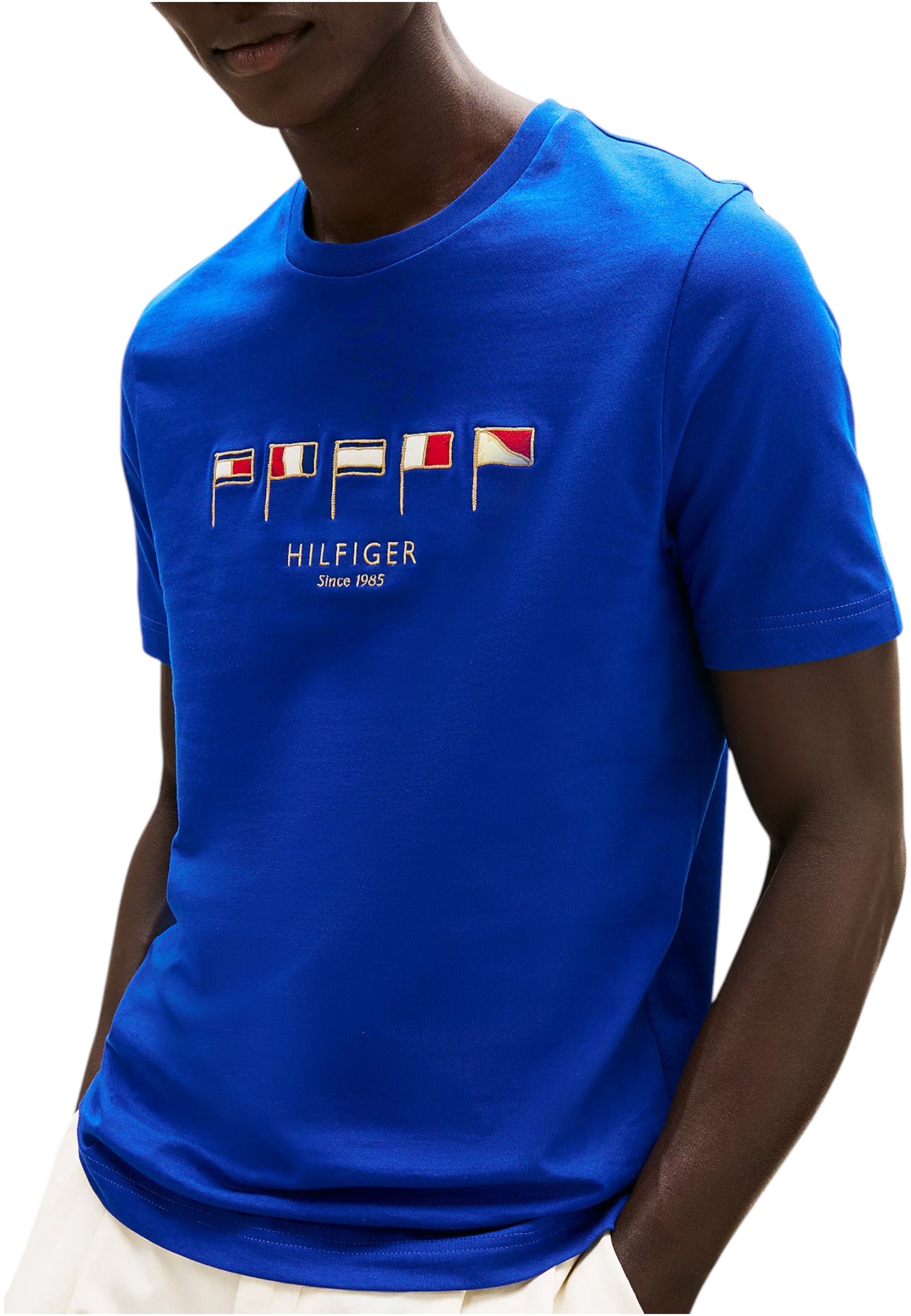 T-Shirt Manica Corta Uomo Tommy Hilfiger  Hilfiger Multi Flags