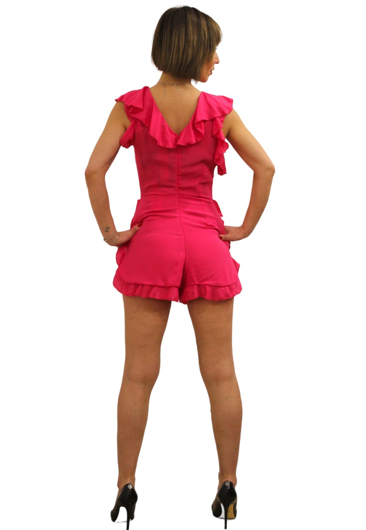 Tuta Jumpsuit Senza Maniche Donna Denny Rose Corta 311ND25015