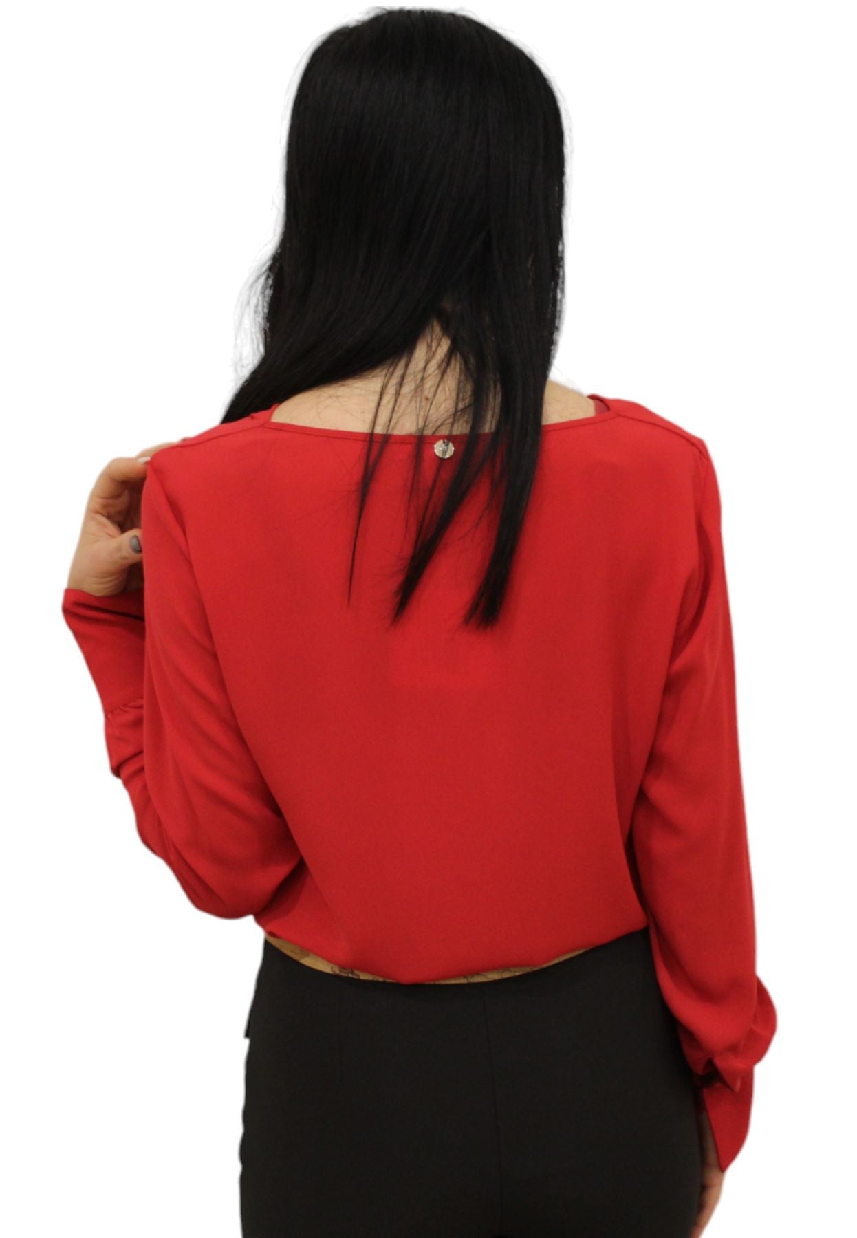 Blusa Manica lunga Donna Liu Jo Drappeggiata CF3091TS353