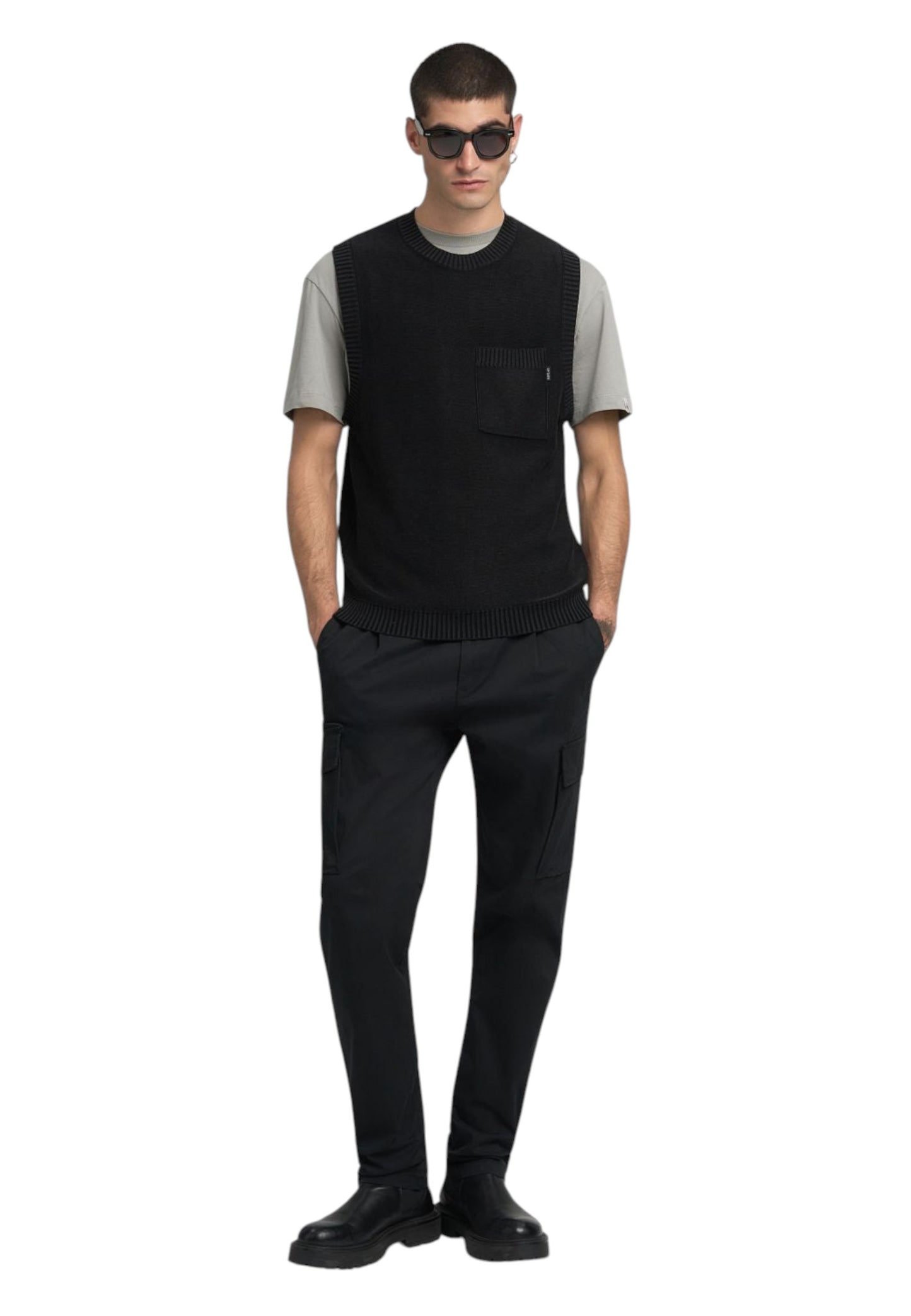 Pantaloni Cargo Uomo Replay In Twill Adhann M9015C.000.84999