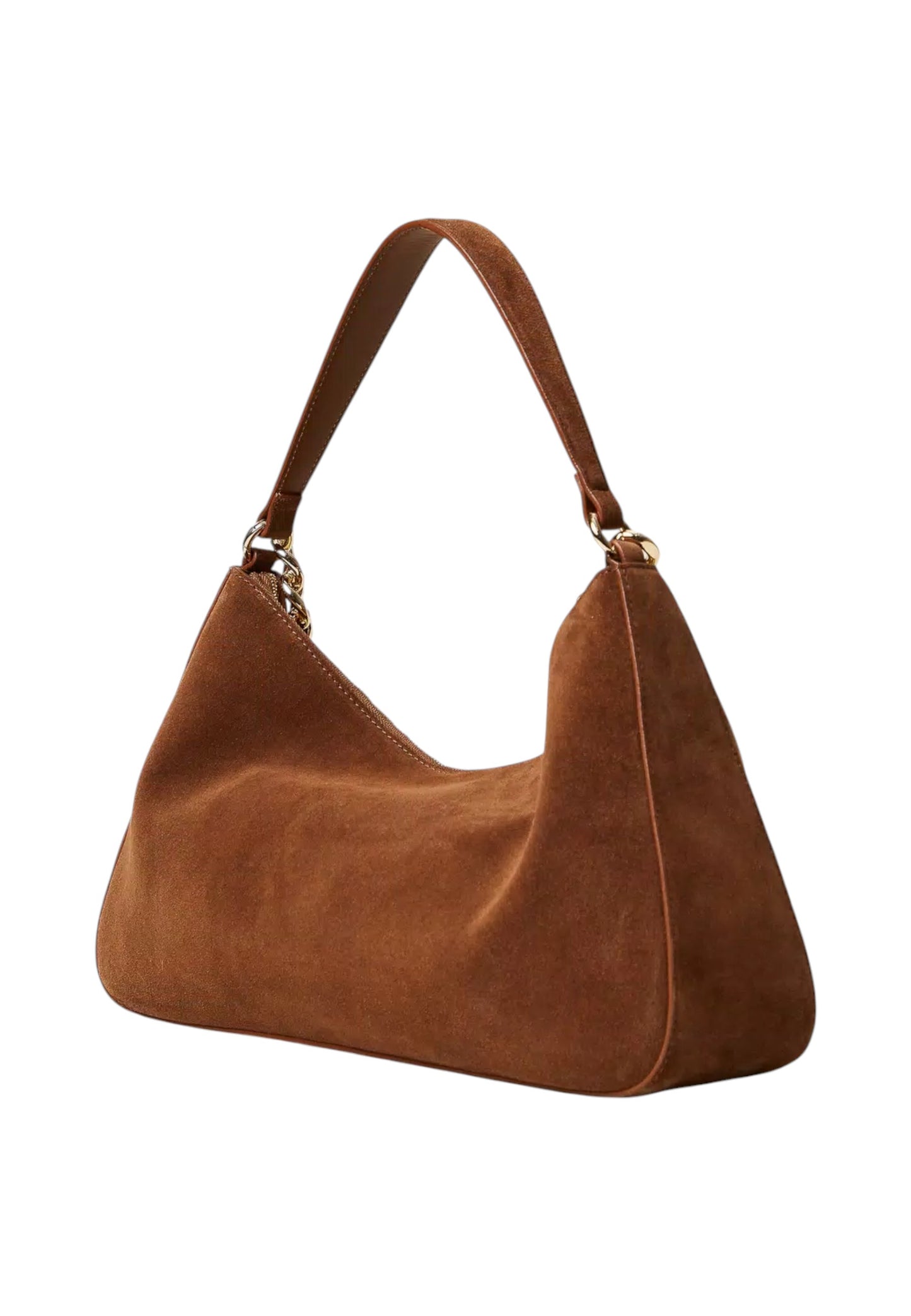 Borsa A Spalla Donna Twinset Grande In Camoscio Manico In Catena Logo 252TB7162