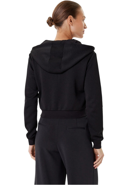 Felpa Con Cappuccio Donna Guess Con Zip 3D Peony V5YQ06KBSL2