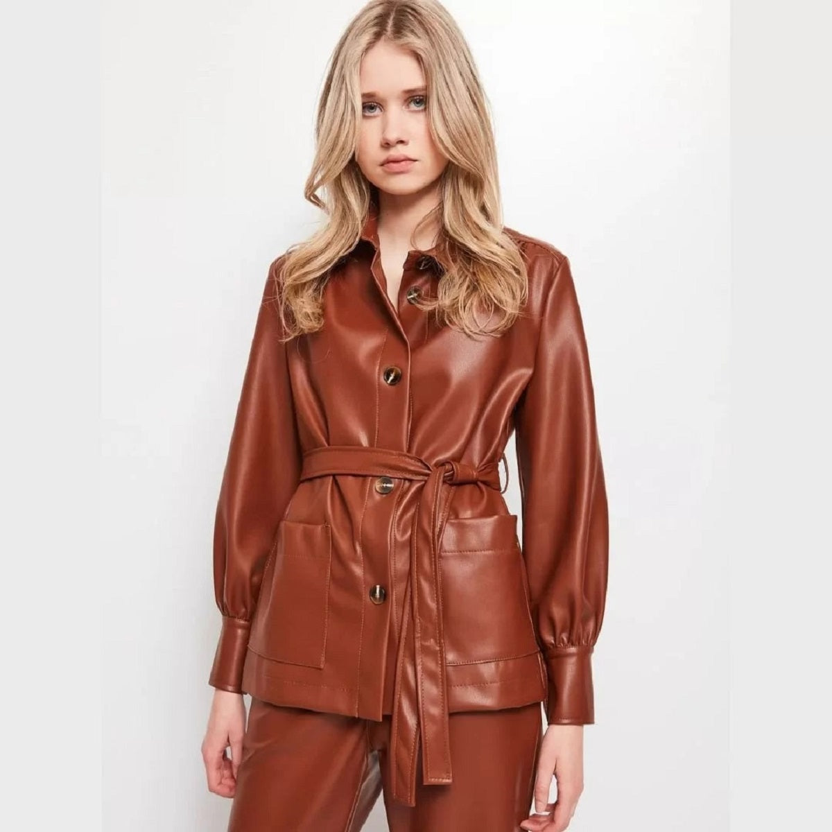 Giacca In Pelle Sintetica Donna Gaudi 221FD48001