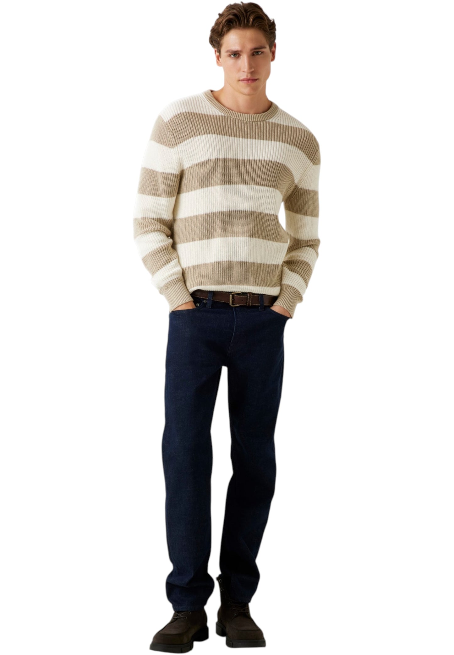 Maglia A Girocollo Uomo Guess A Coste Washed Herbie M5YR05Z3OD0