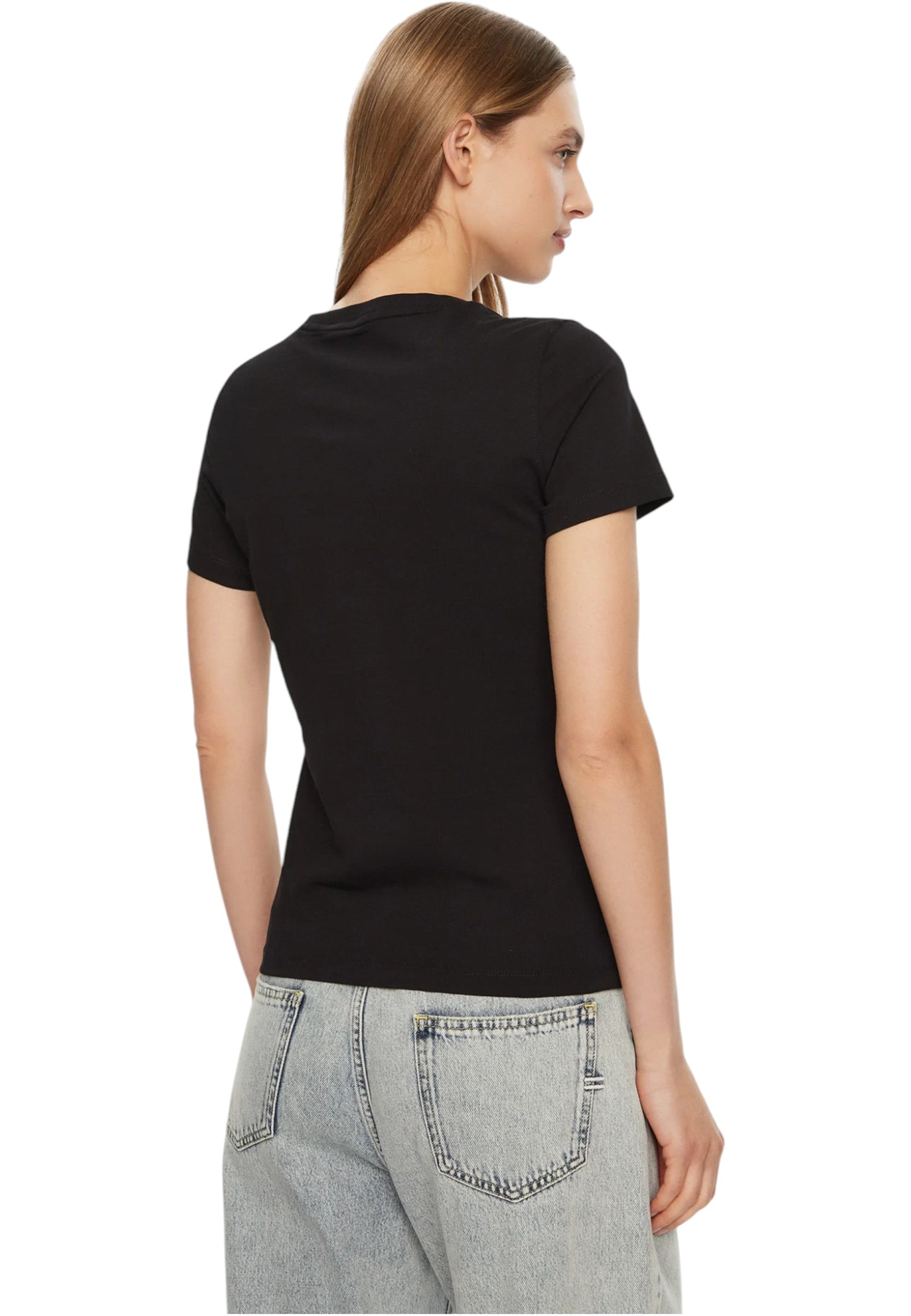 T-Shirt Manica Corta Donna Guess Triangle Love