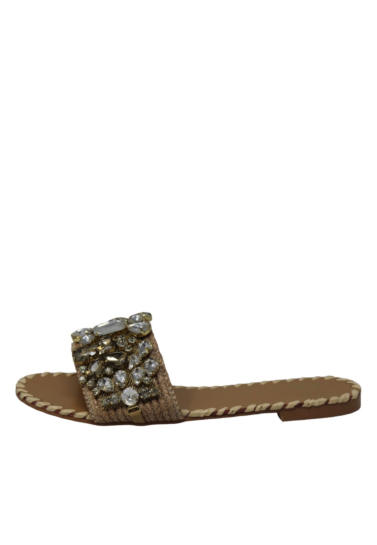 Ciabatte Donna Stefania A Fascia Con Pietre Bali STCA4618