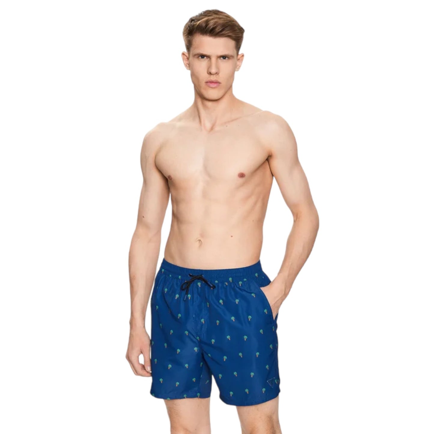 Costume da bagno Short Uomo Guess Swimtrunk Medium Micro Print F3GT20TEL62