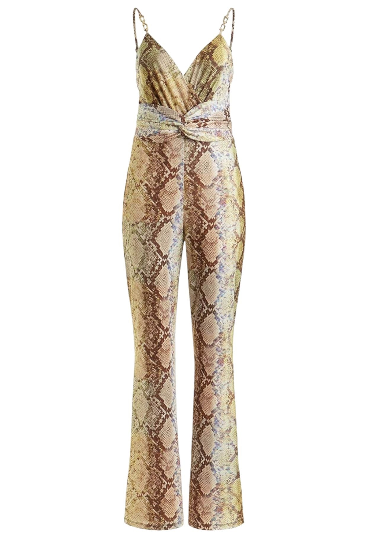 Tuta Jumpsuit Senza Maniche Donna Guess Lunga Carina Twist W3RD87KBEL2