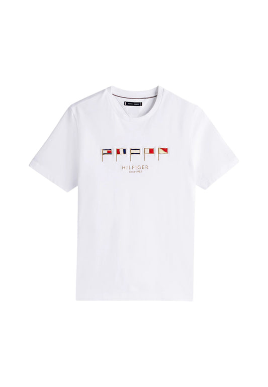 T-Shirt Manica Corta Uomo Tommy Hilfiger  Hilfiger Multi Flags