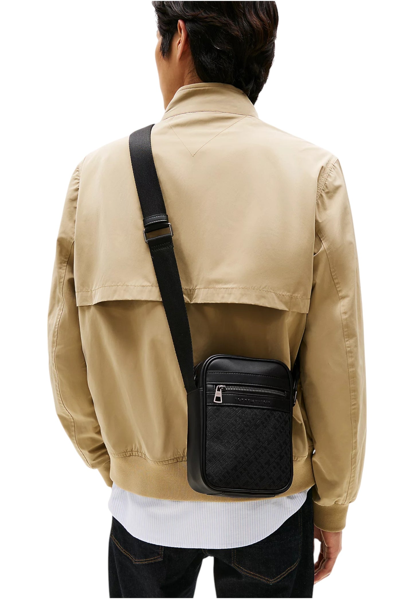Borsa A Tracolla Uomo Tommy Hilfiger Mini Reporter Th Monogram AM0AM13493