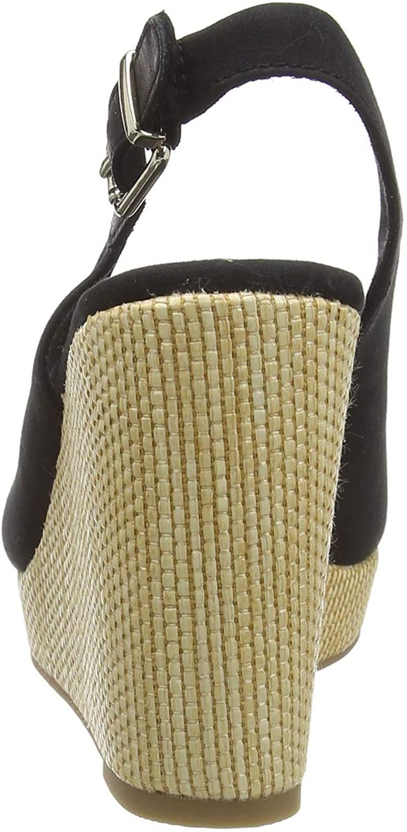 Sandali Con Zeppa Donna Tommy Hilfiger Alta Iconic Elena Sling Back Wedge FW0FW04789