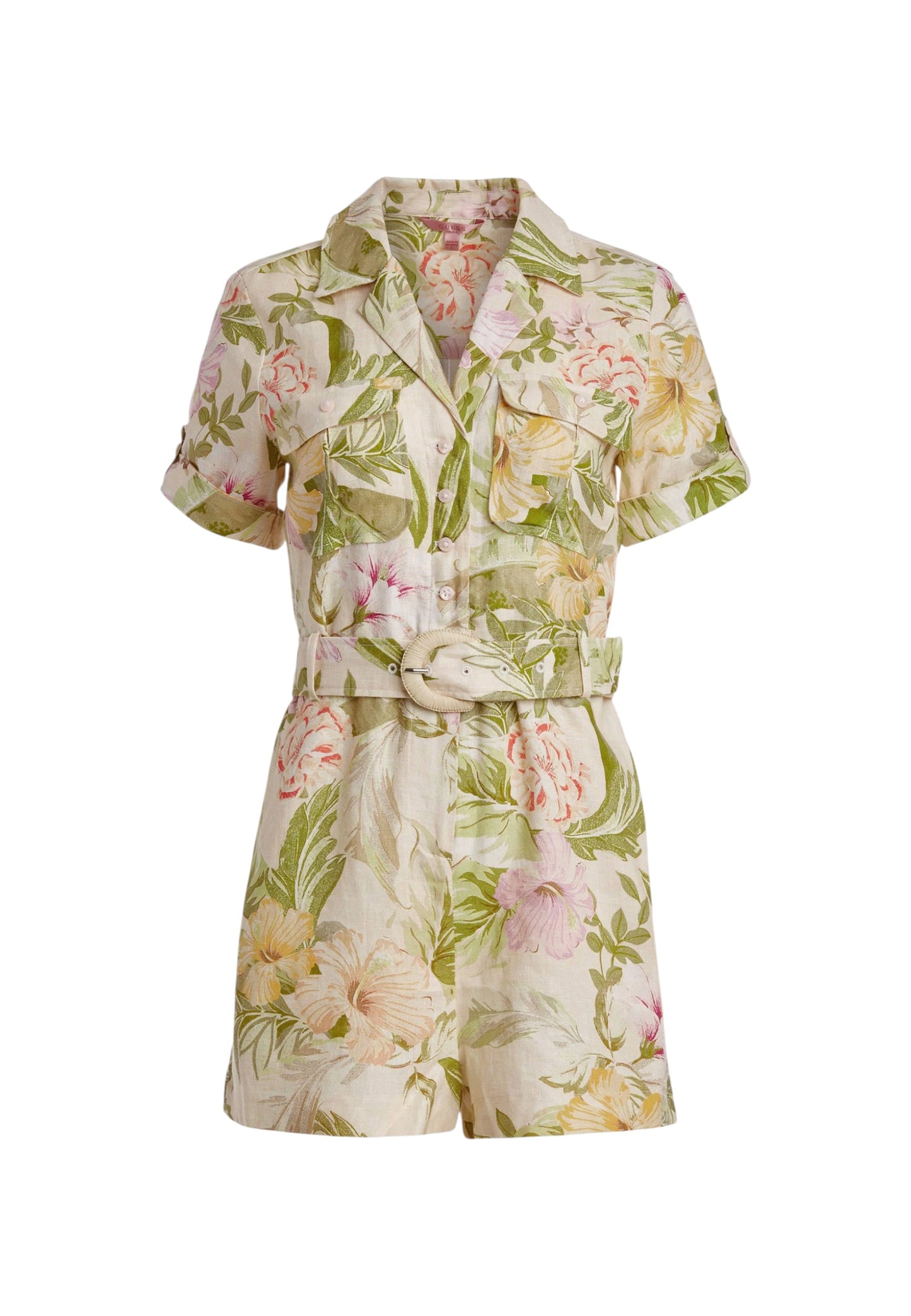 Tuta Jumpsuit Manica Corta Donna Guess W3GD43WCWA0