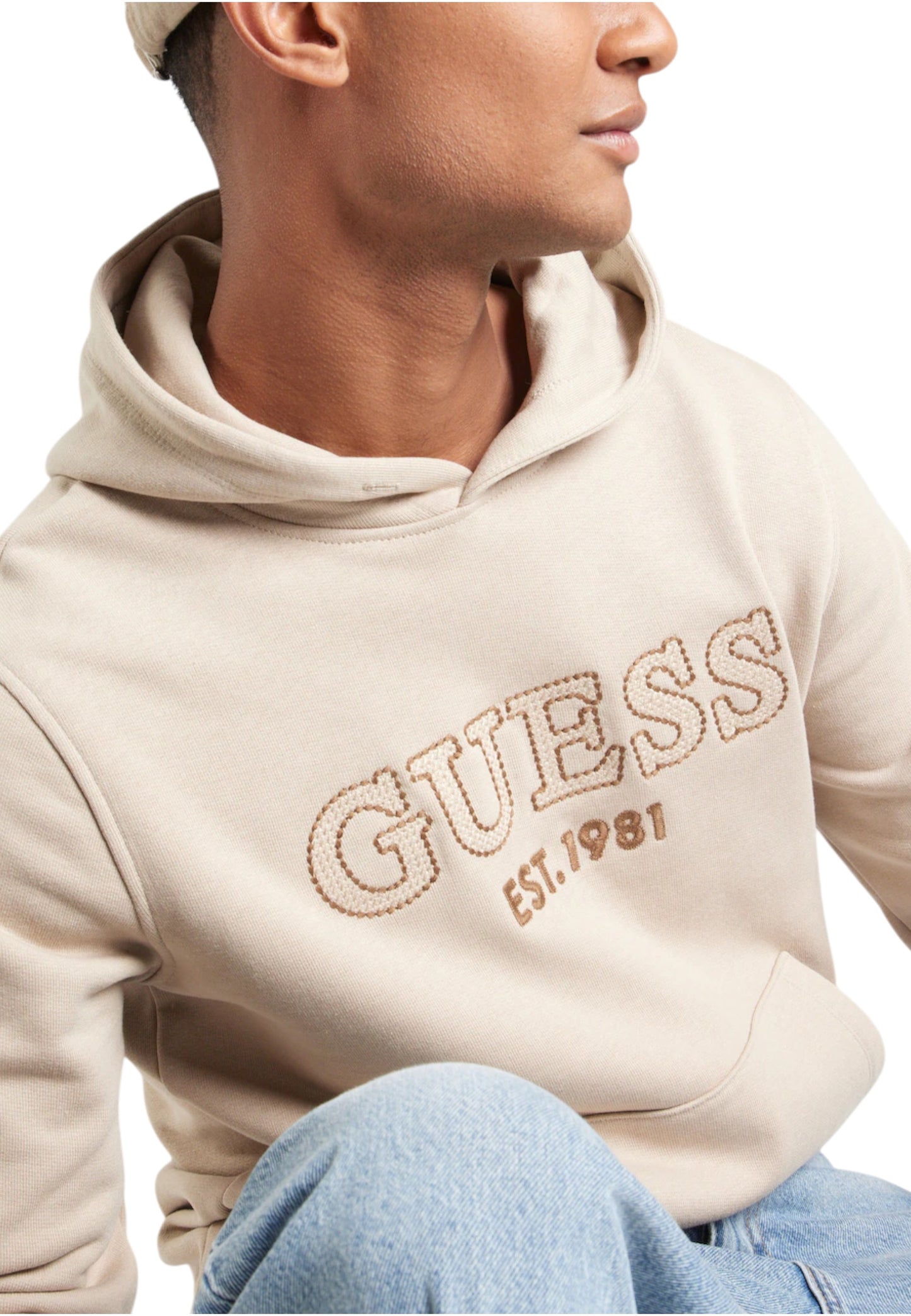 Felpa Con Cappuccio Uomo Guess Beau M5YQ36KCN01