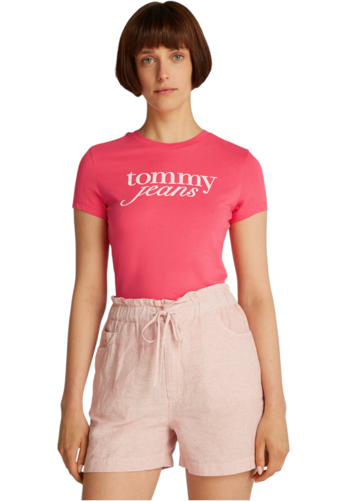 T-Shirt Manica Corta Donna Tommy Jeans  Tjw Slim Essential L