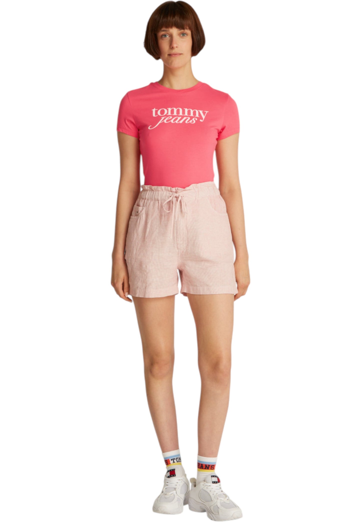 T-Shirt Manica Corta Donna Tommy Jeans  Tjw Slim Essential L