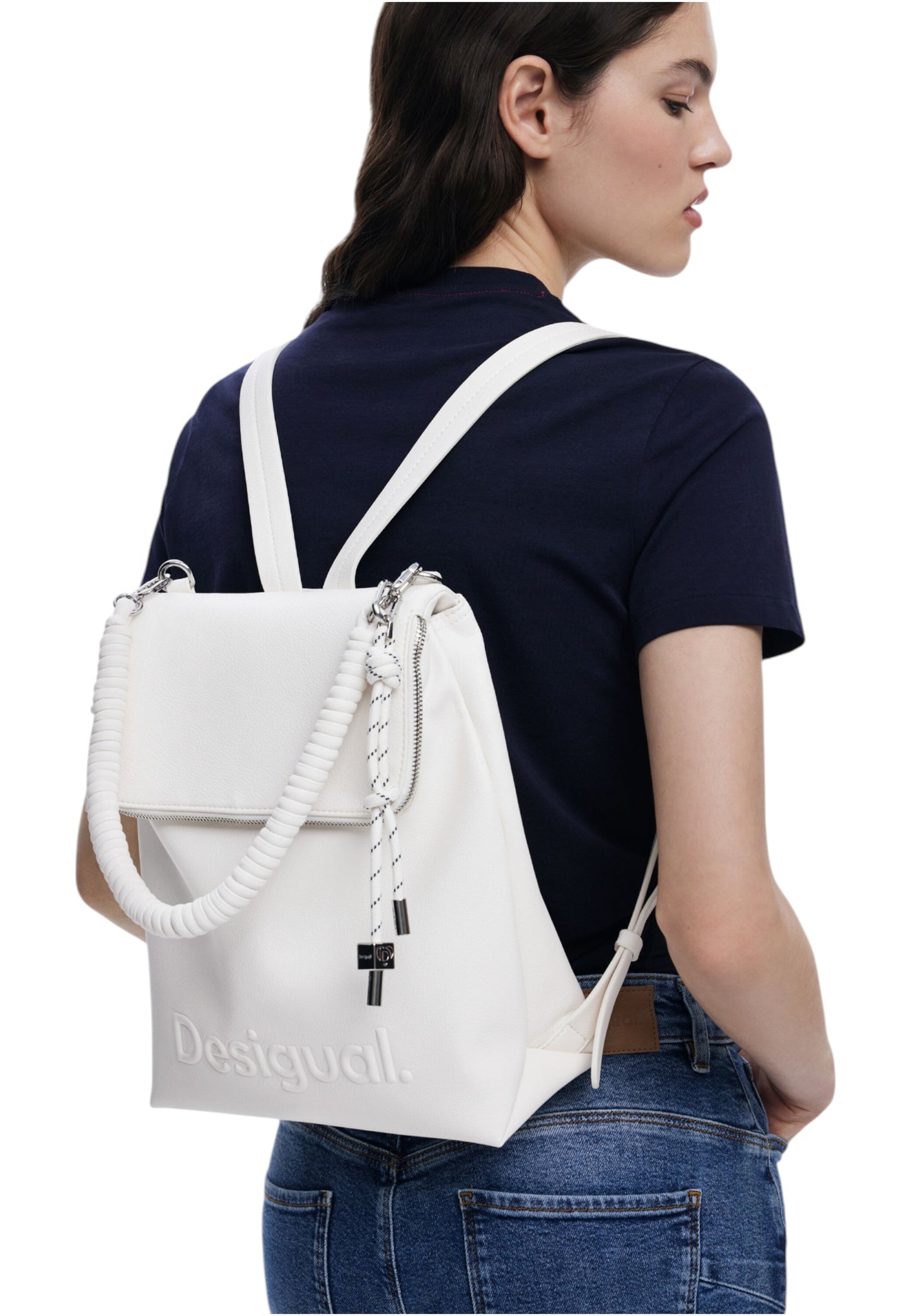 Zaino Donna Desigual Half Hampton Ecru