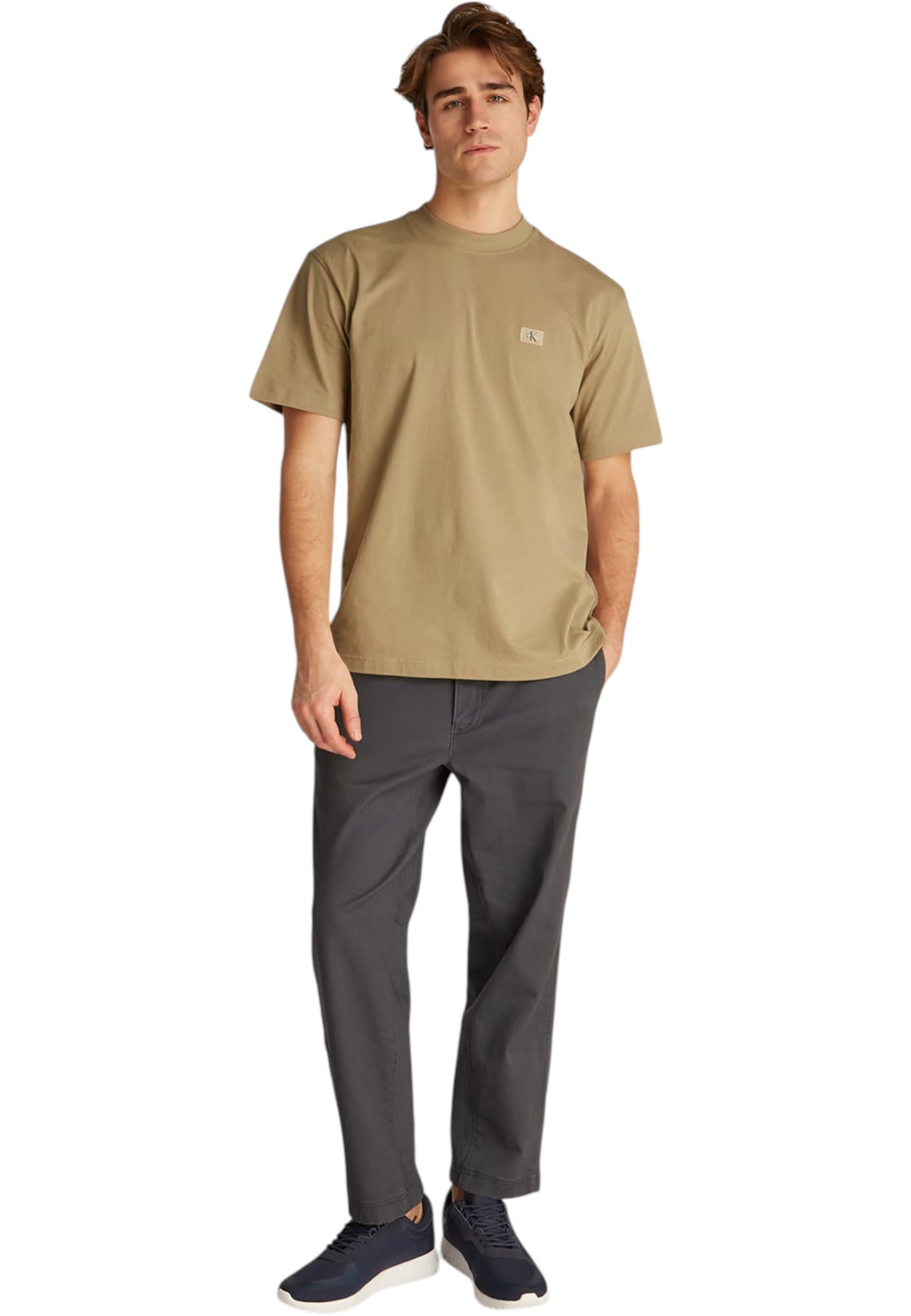 T-Shirt Manica Corta Uomo Calvin klein Jeans  Woven Label Relaxed