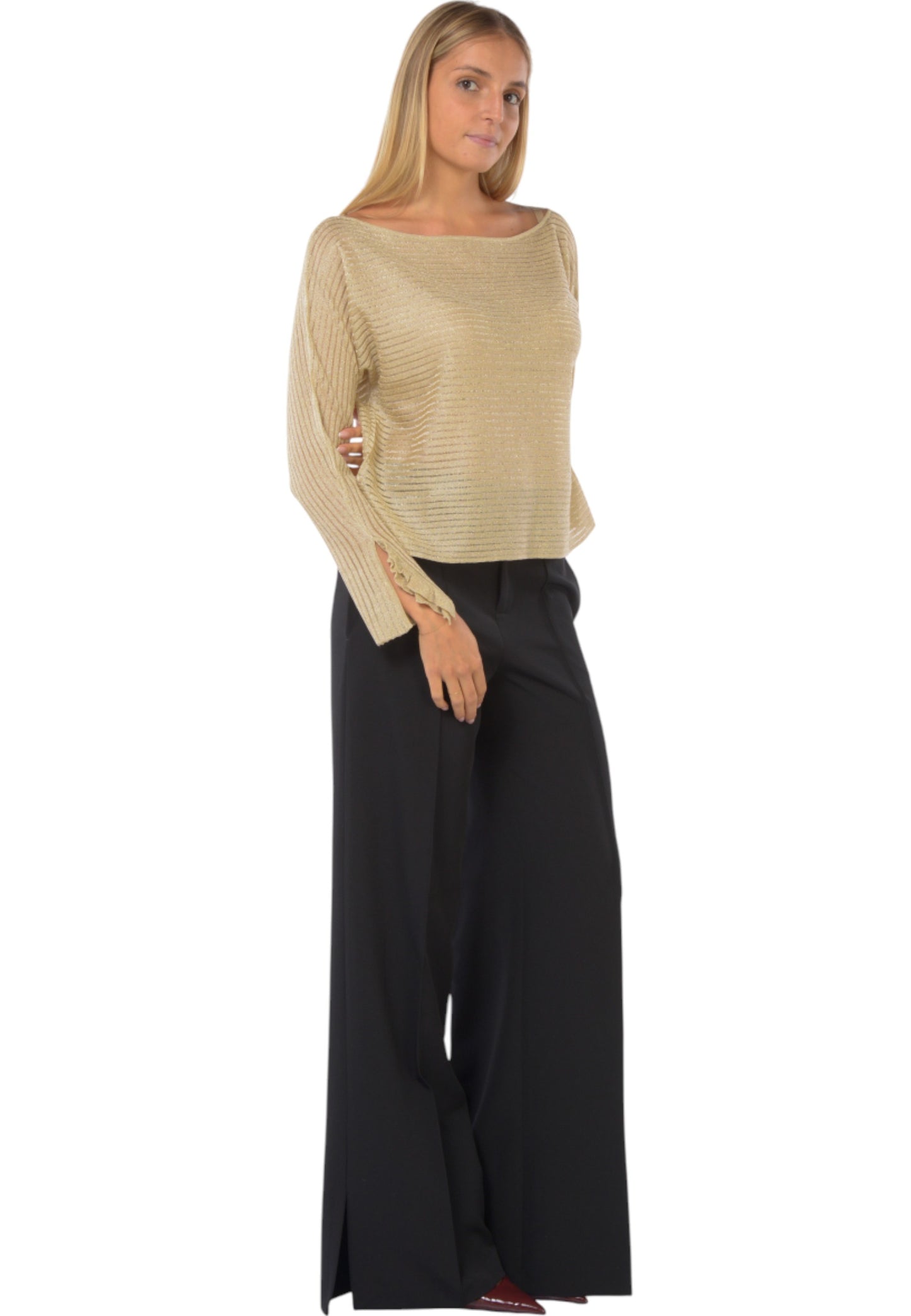 Maglia Scollo A Barca Donna Liu Jo CF5103MS015