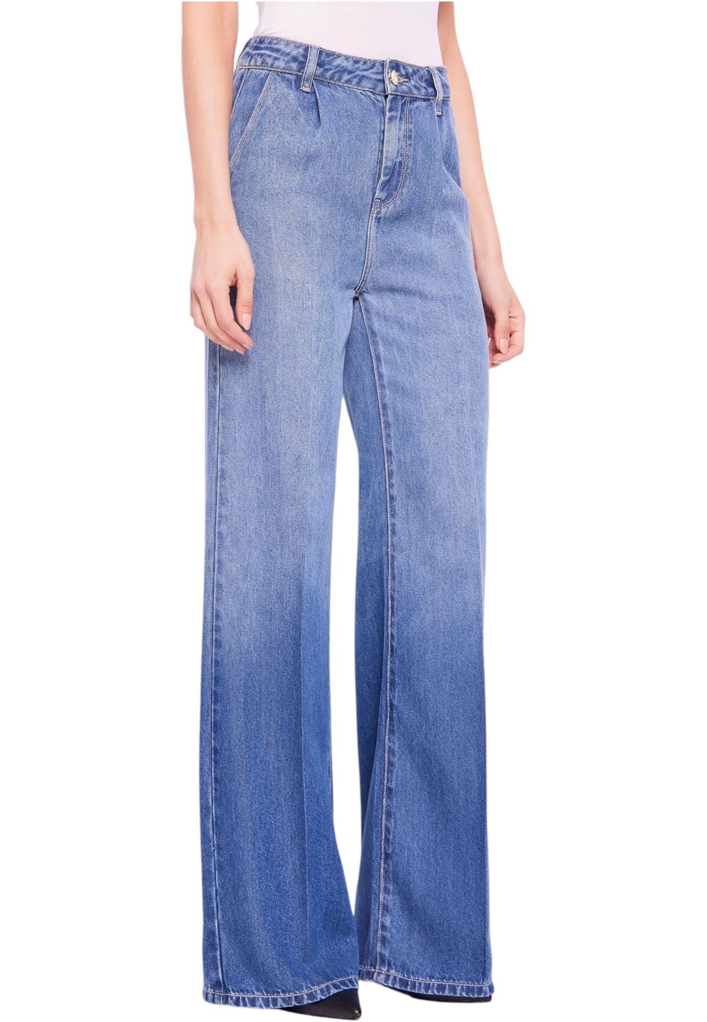 Jeans Wide Leg Donna Gaudi