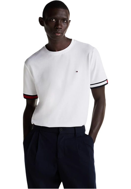 T-Shirt Manica Corta Uomo Tommy Hilfiger  Global Stripe Flag C