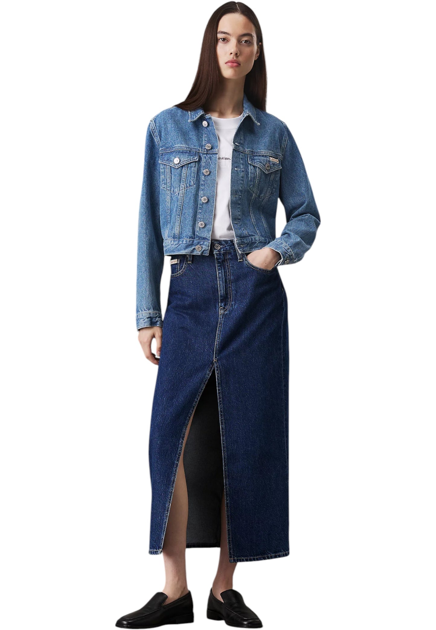 T-Shirt Manica Corta Donna Calvin klein Jeans  Monologo Slim