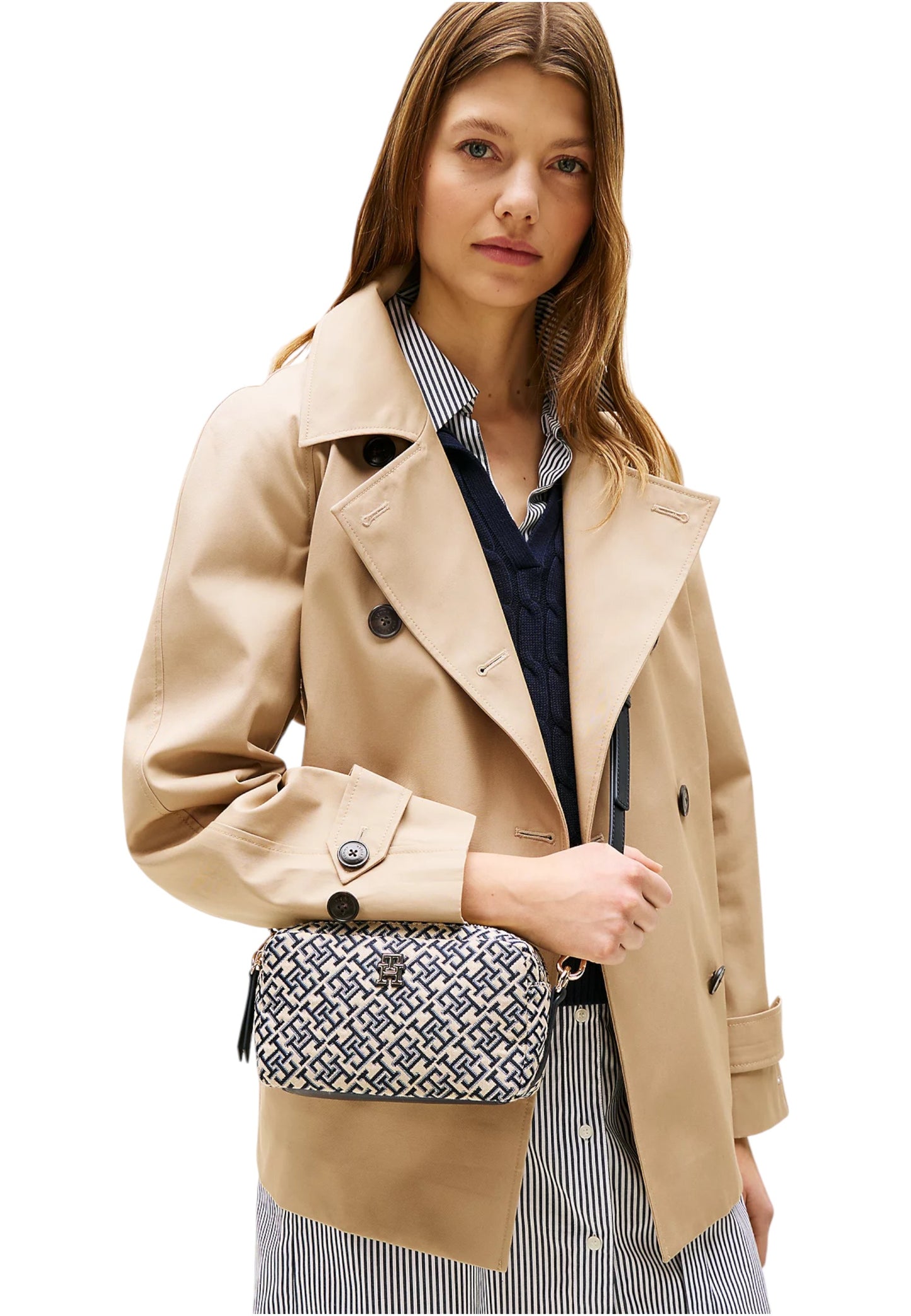 Borsa A Tracolla Donna Tommy Hilfiger Camera Bag Th Jacquard
