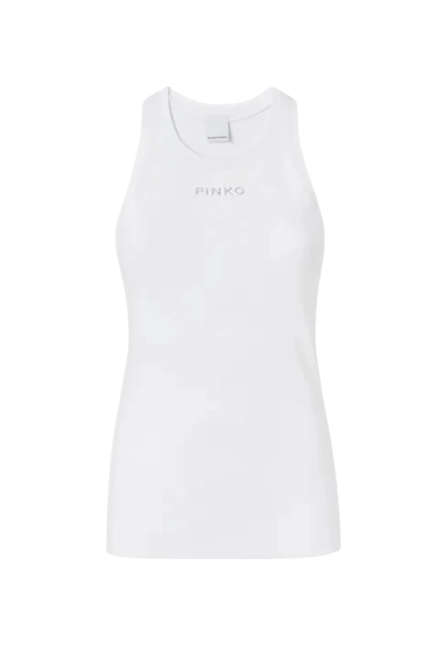 Canotta Donna Pinko A Costine Con Logo Distinto