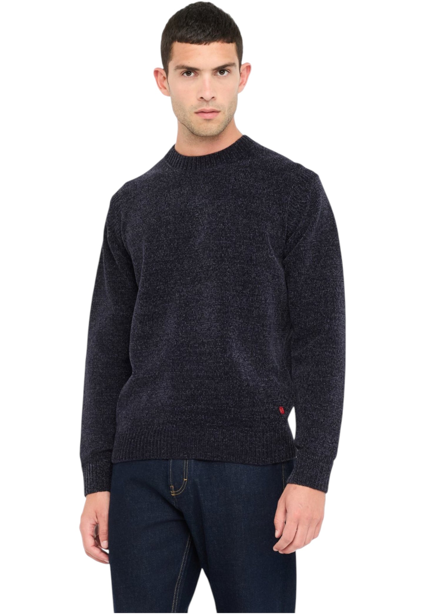 Maglione A Girocollo Uomo Liu Jo In Ciniglia QXX060MA29P