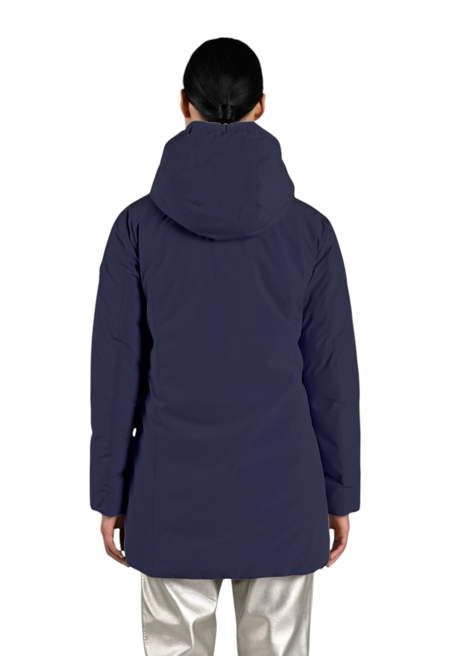 Piumino Lungo Donna Canadian Con Cappuccio Reversibile Moosonee Long Double Face CN.G224304W