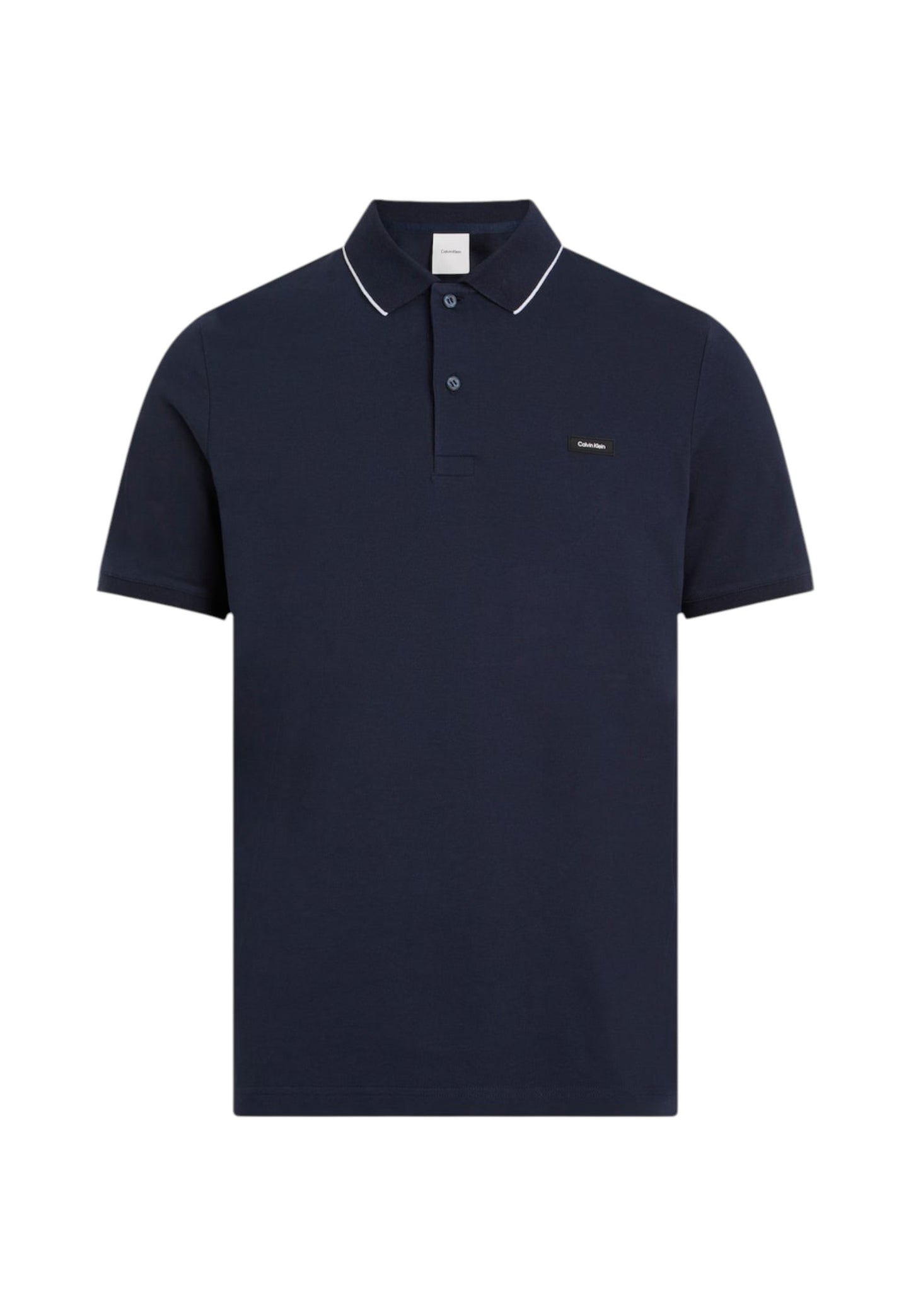 Polo Manica Corta Uomo Calvin klein  Stretch Pique Tippin