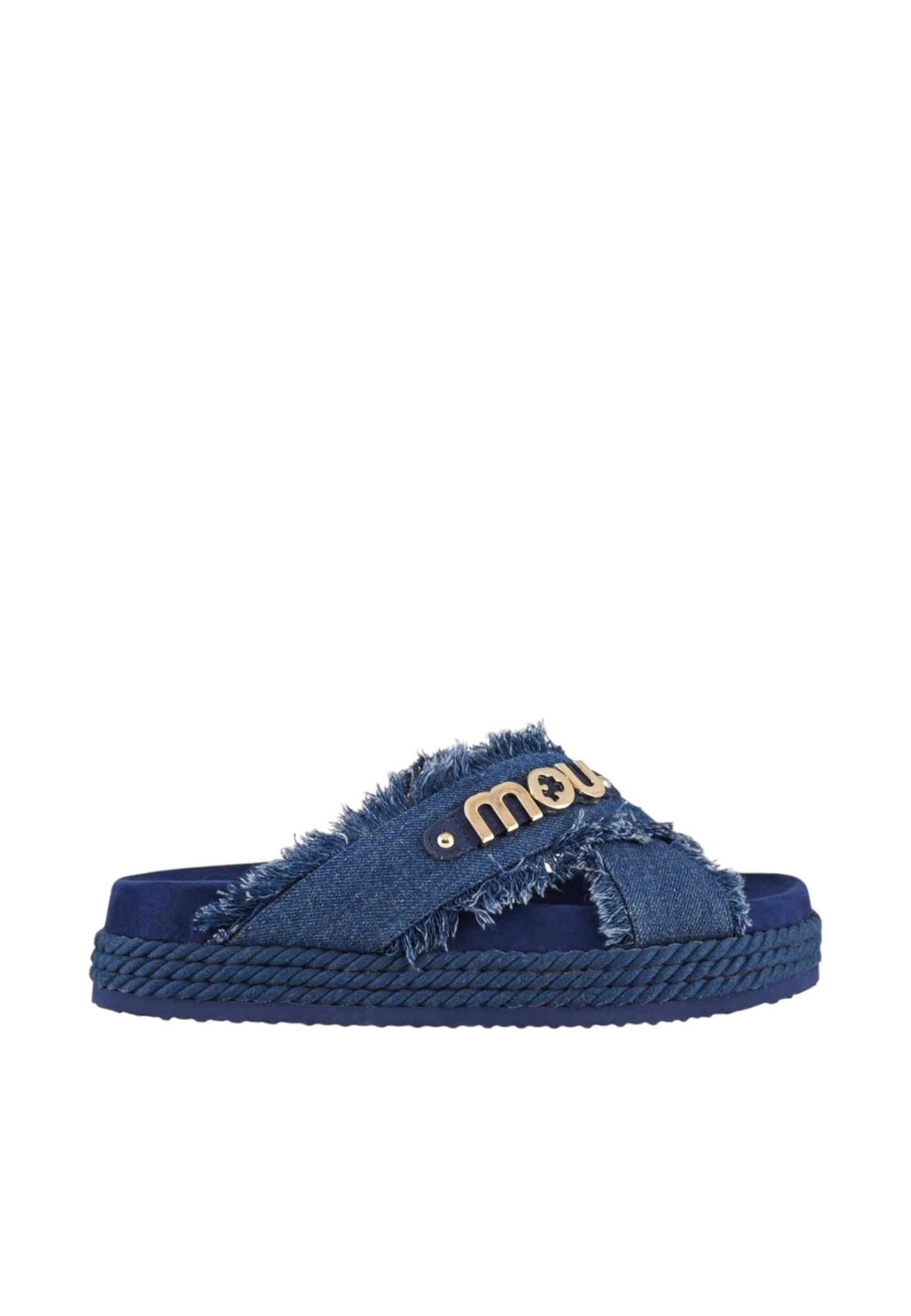 Sandali Donna Mou Criss-cross sandal denim