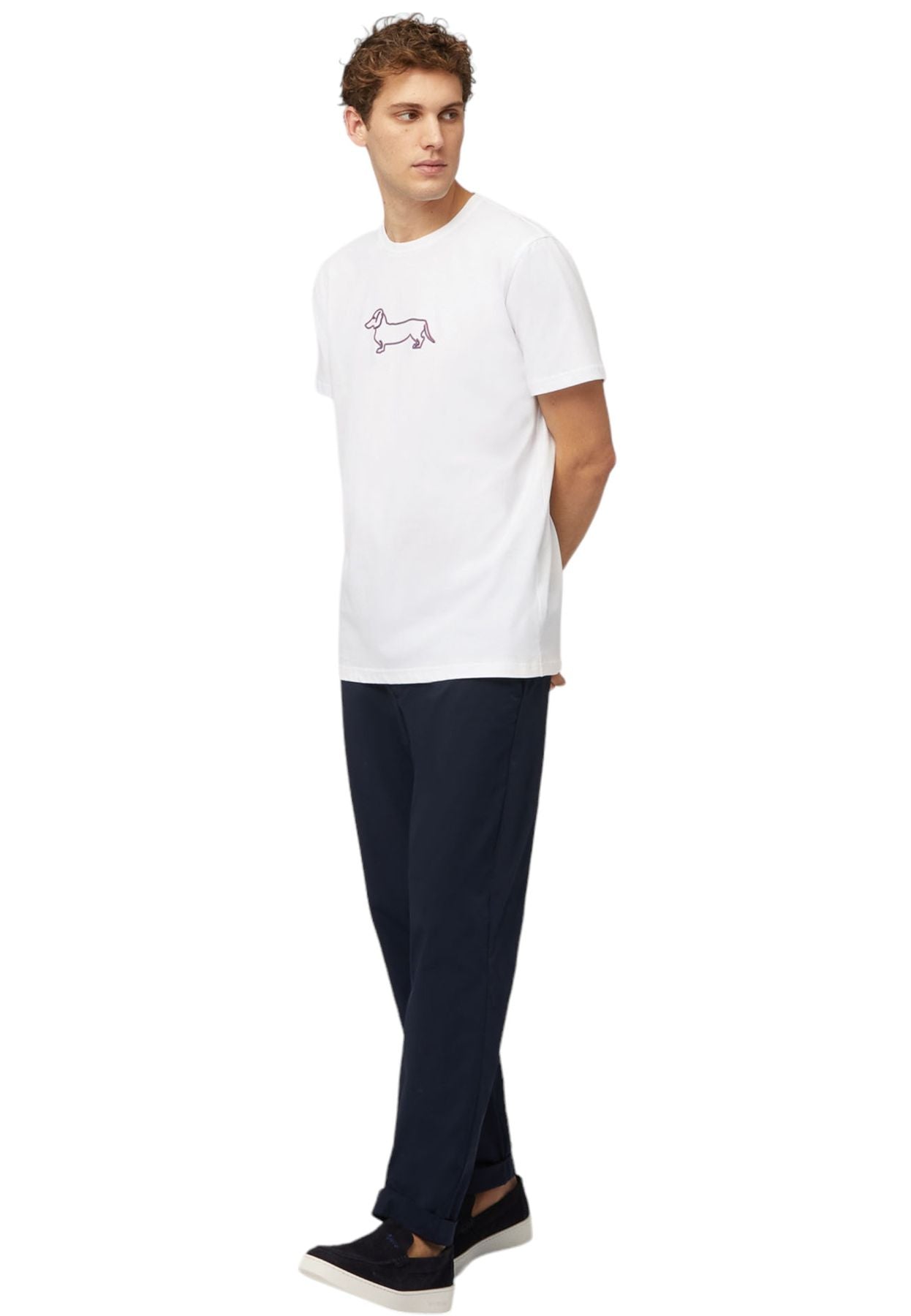 T-Shirt Manica Corta Uomo Harmont & Blaine Con Stampa Bassotto 3D IRL003021223