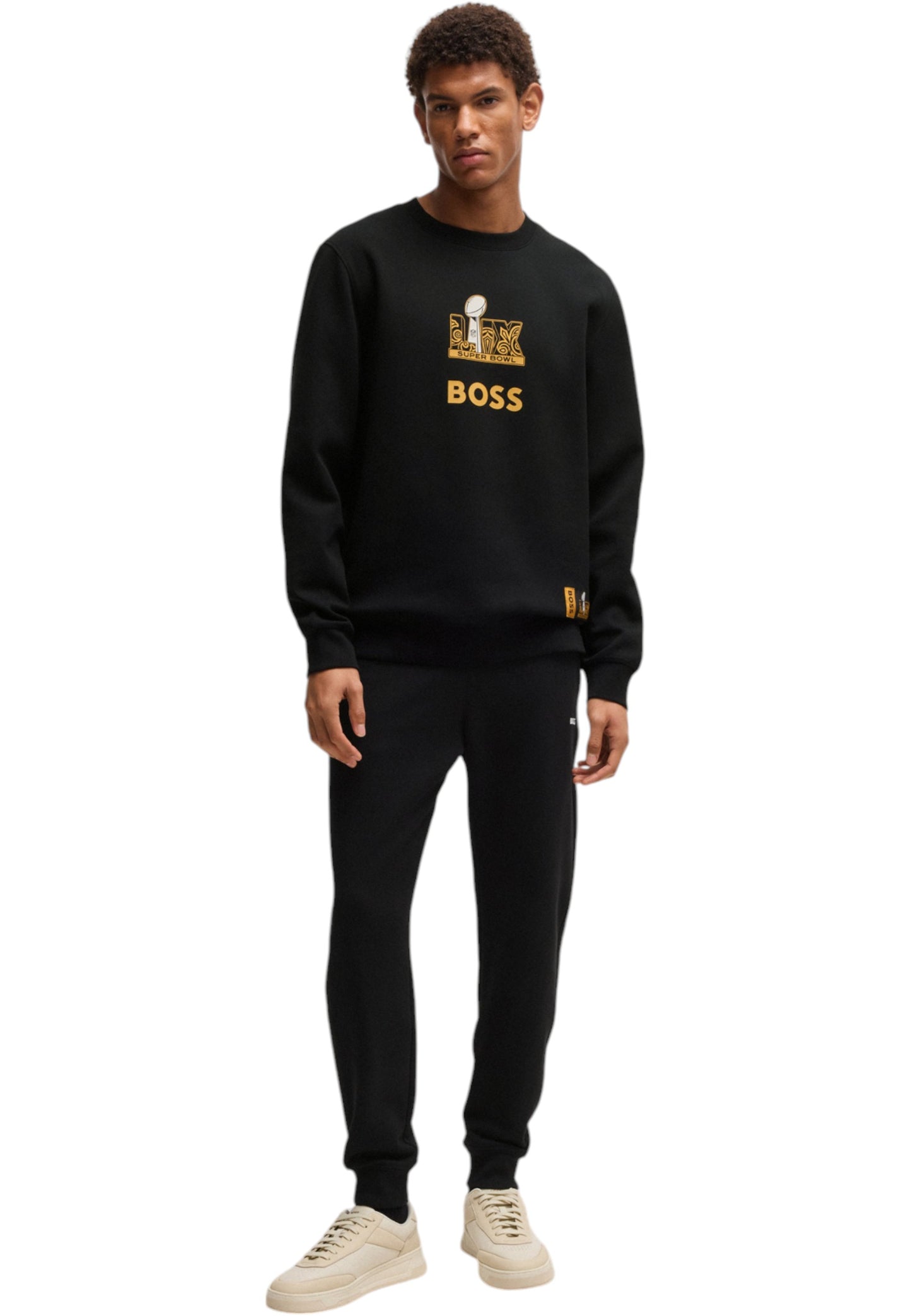 Felpa A Girocollo Uomo Boss