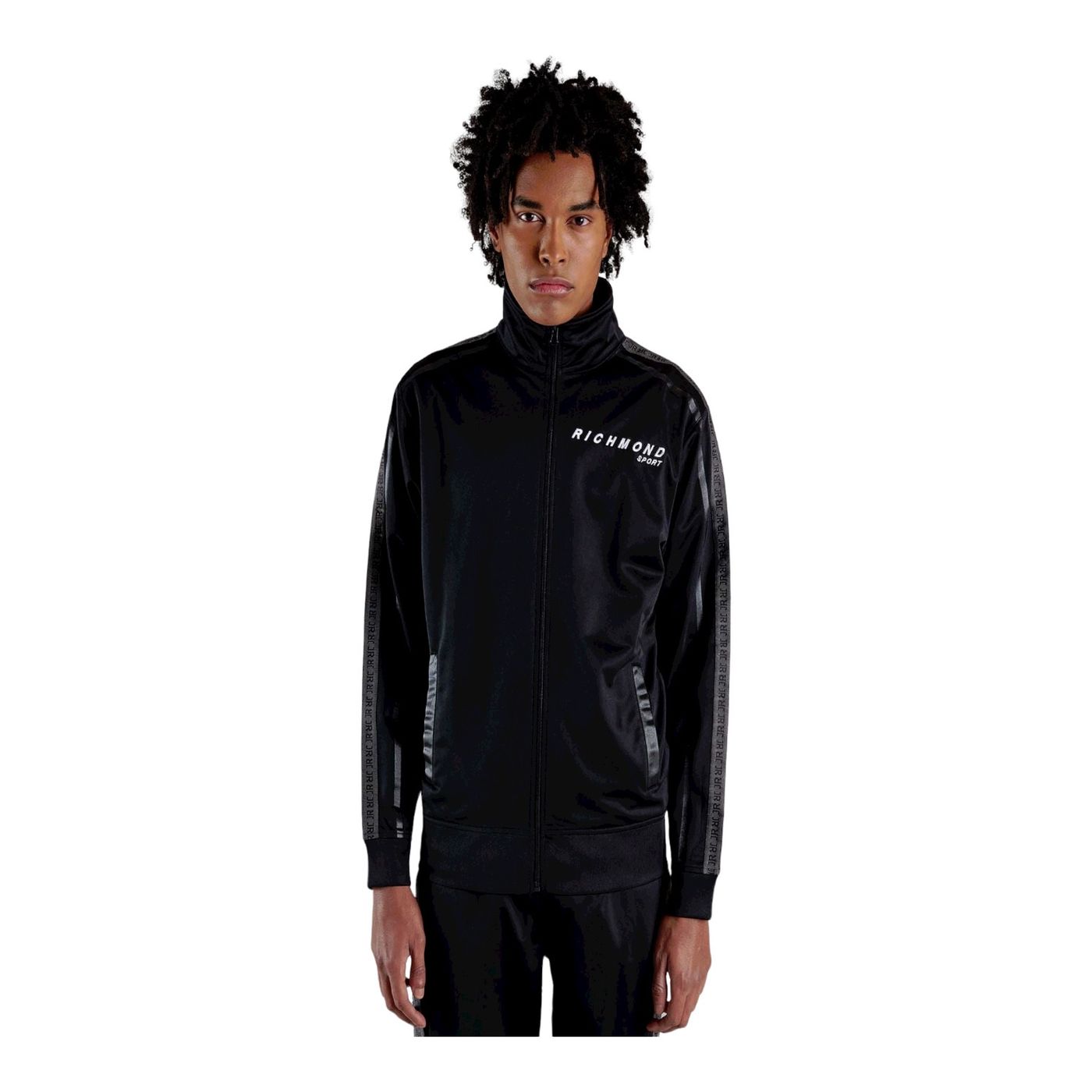 Felpa Con Zip Uomo John Richmond A Collo Alto UMA22091FE