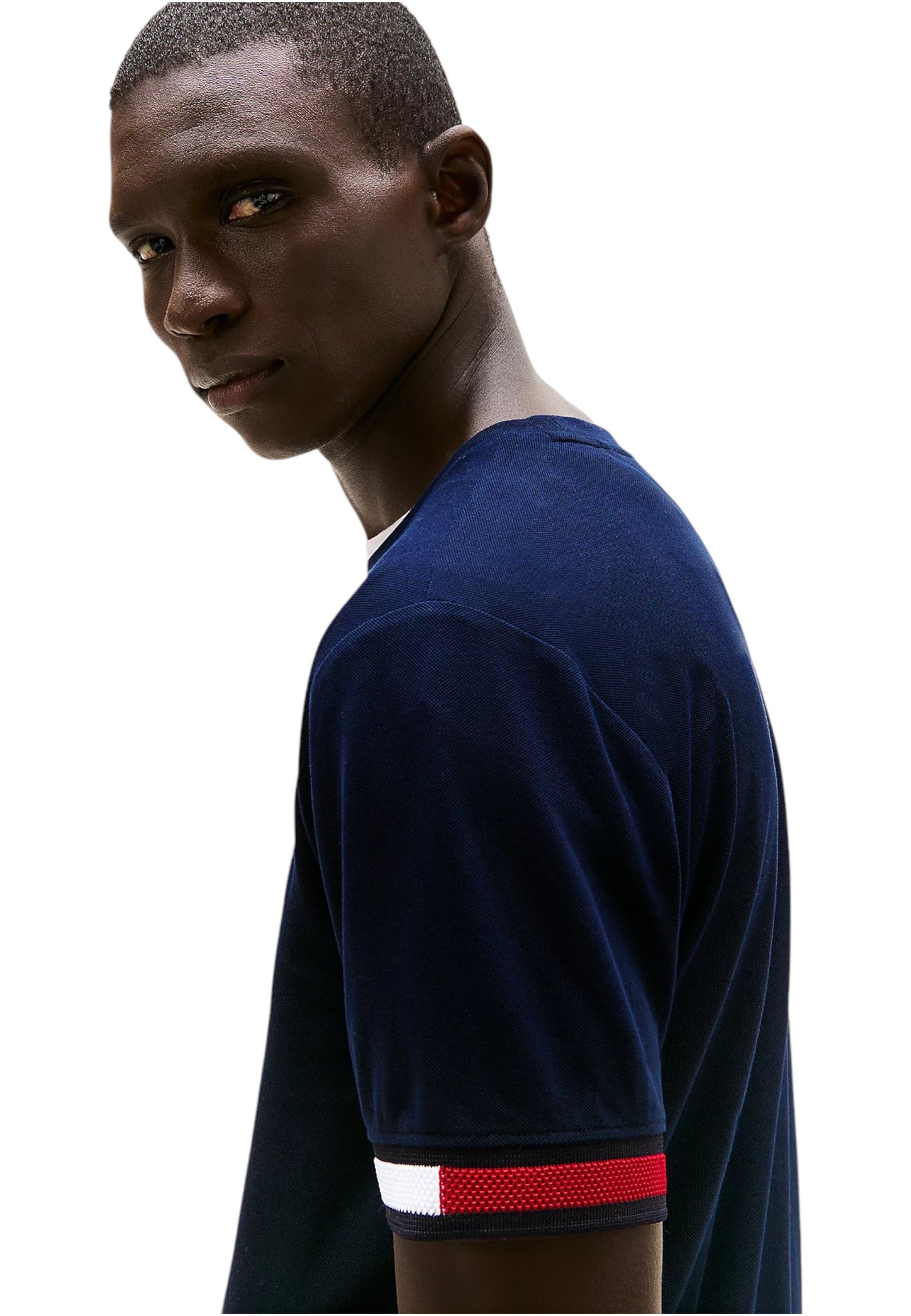 T-Shirt Manica Corta Uomo Tommy Hilfiger  Global Stripe Flag C