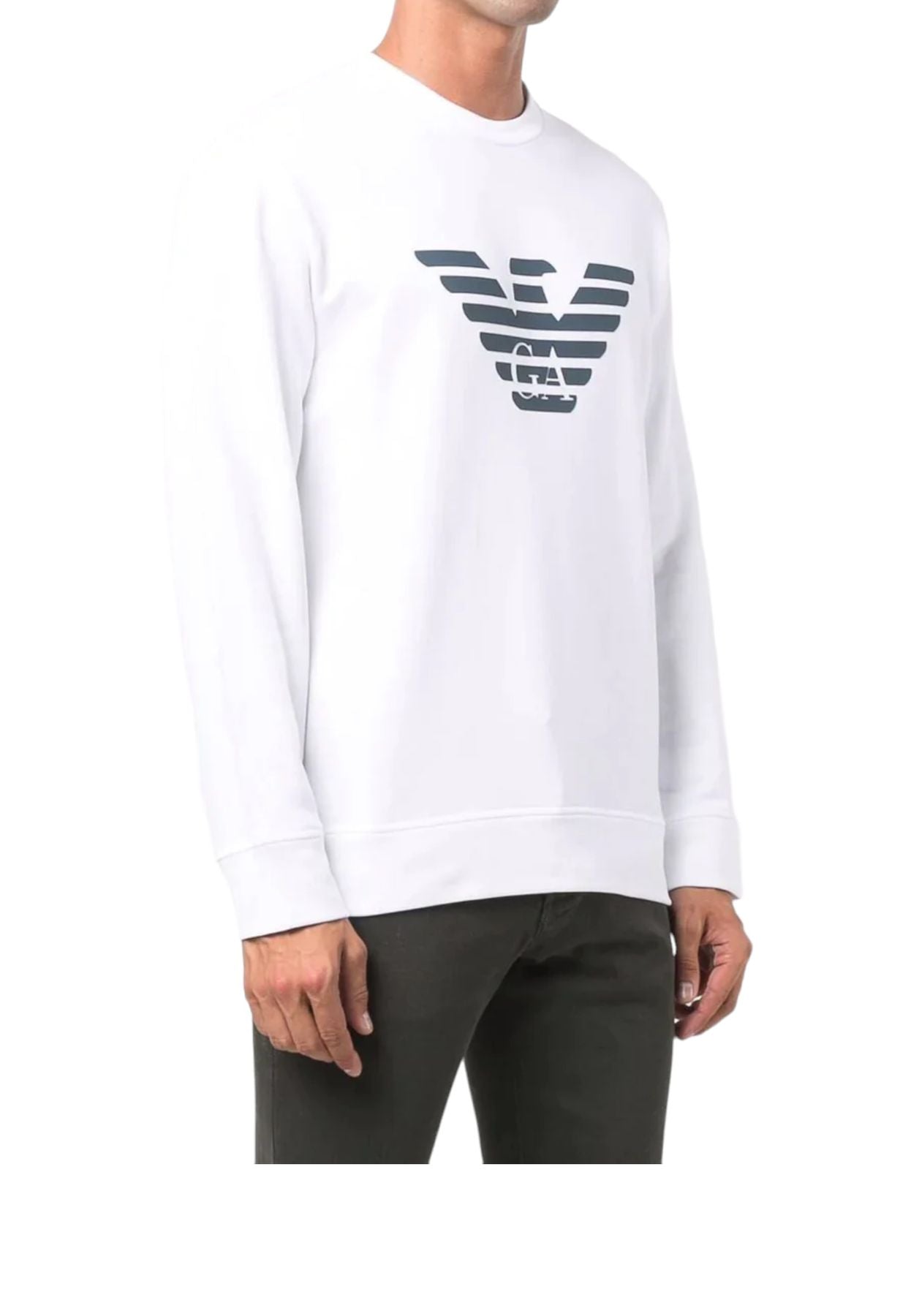Felpa A Girocollo Uomo Emporio Armani Aquila 8N1MR61JRIZ