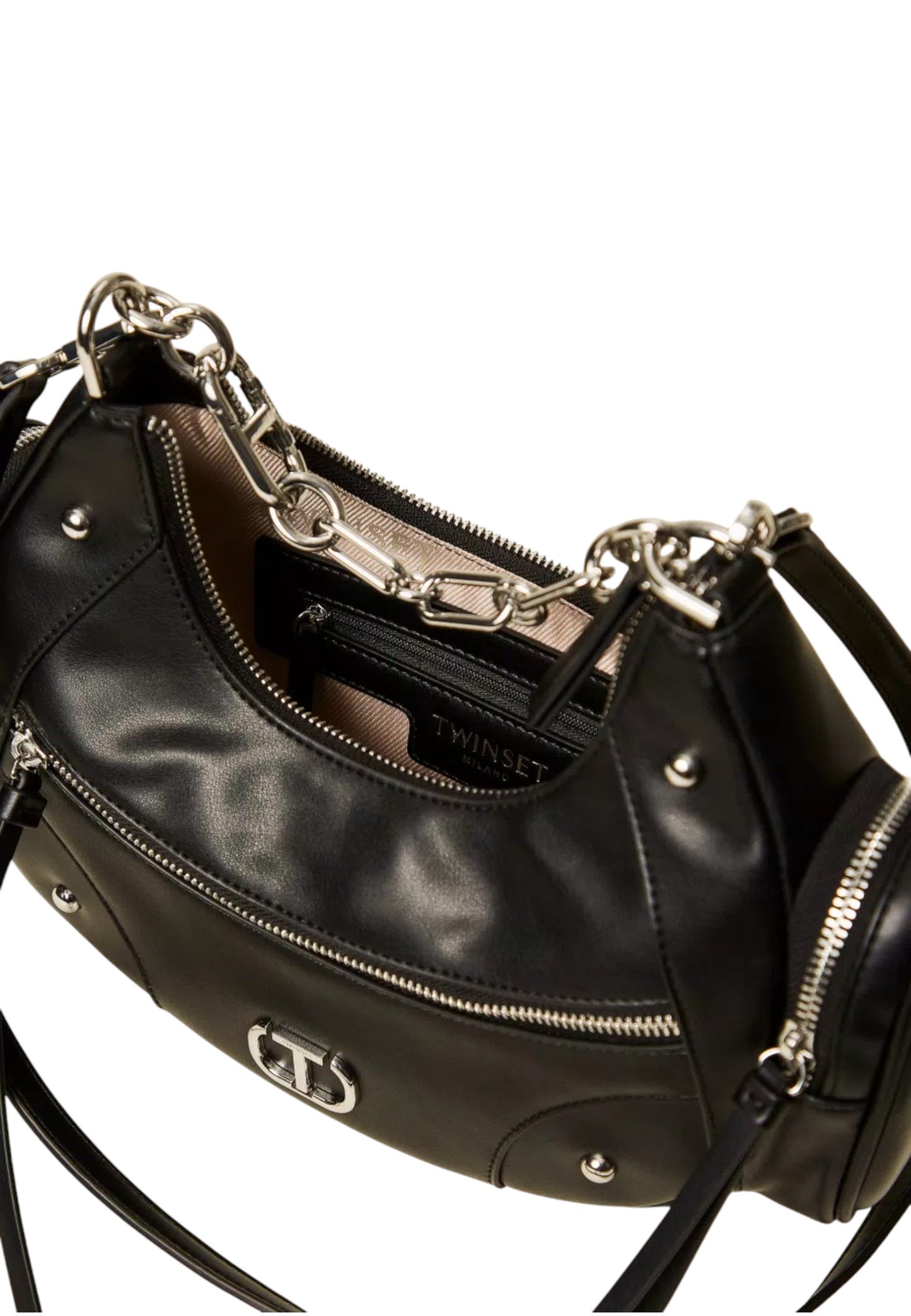 Borsa A Tracolla Donna Twinset Croissant Media Con Tasche 252TD8180