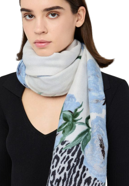 Sciarpa  Donna Liu Jo Flower Animalier 70X180  2F5077T0300
