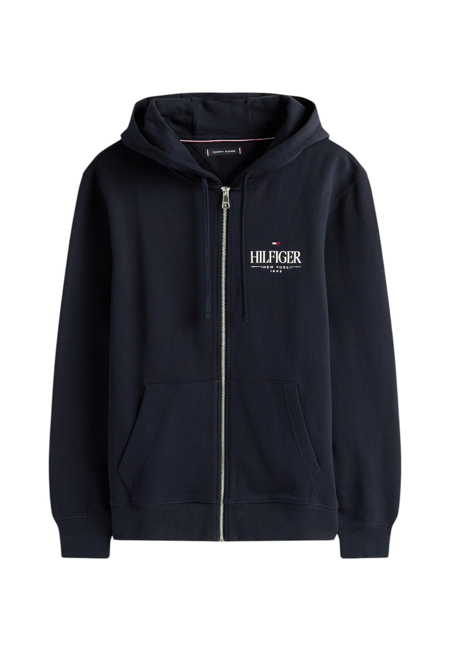 Felpa Con Zip Uomo Tommy Hilfiger Con Cappuccio Hilfiger Stacked MW0MW39375