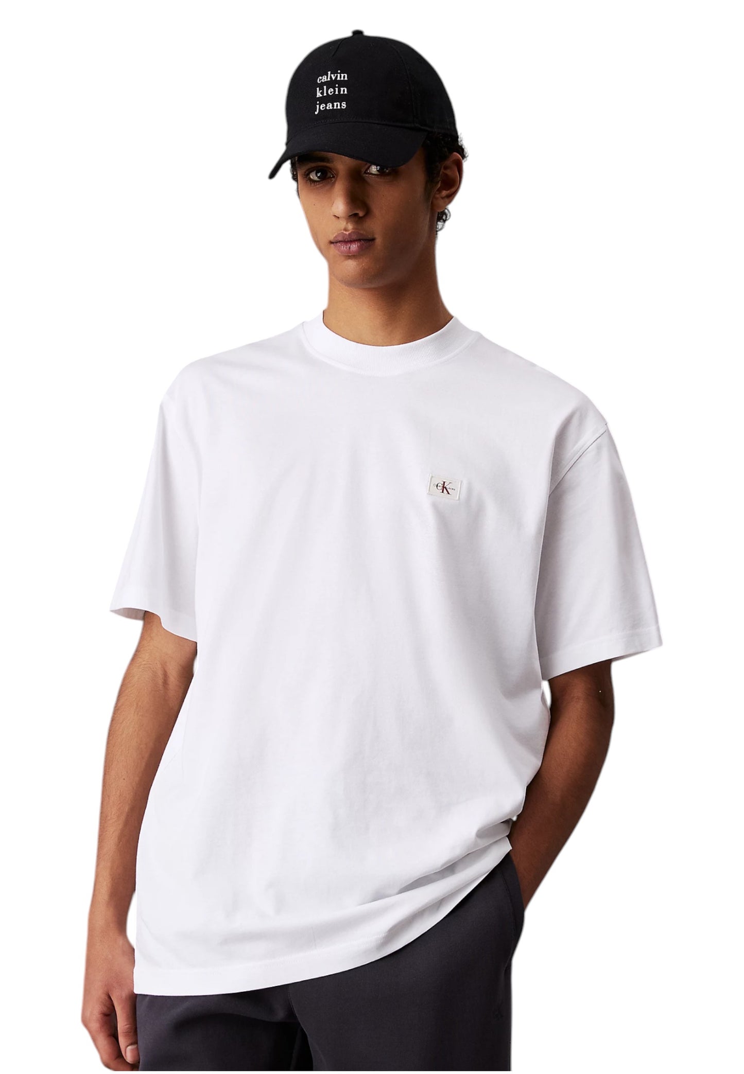 T-Shirt Manica Corta Uomo Calvin klein Jeans  Woven Label Relaxed